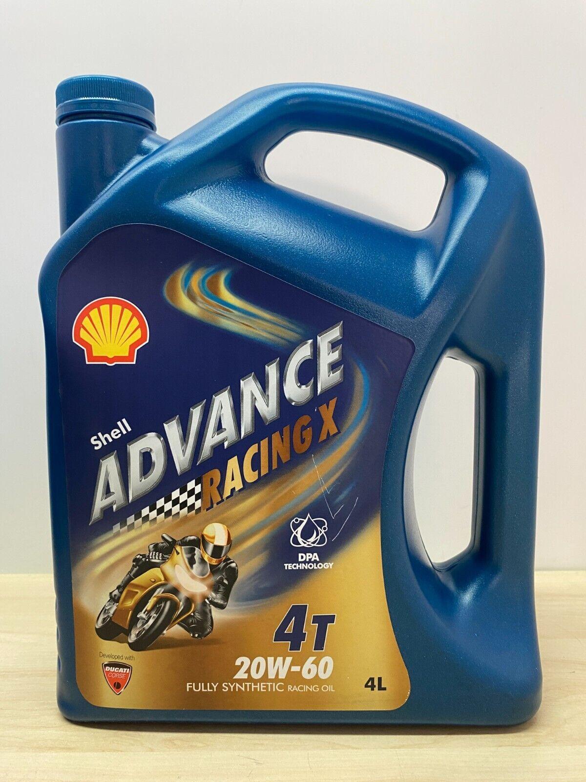 4L Olio Alte Prestazioni Shell Advance Racing X 4T 20W-60 Fully Synthetic