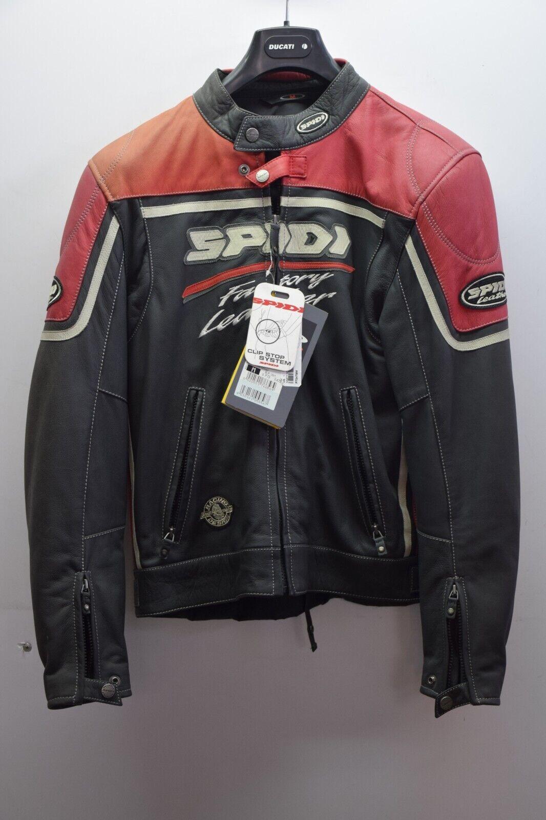 Giubbotto in Pelle da Moto Vintage Spidi Leather Factory Motorsport TG. M 31