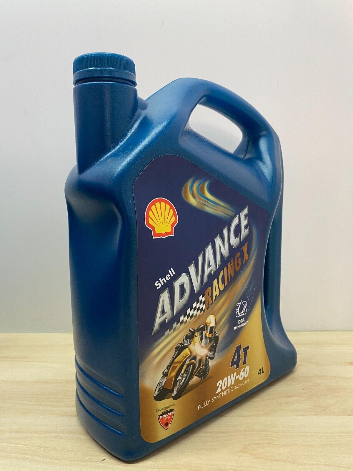 4L Olio Alte Prestazioni Shell Advance Racing X 4T 20W-60 Fully Synthetic