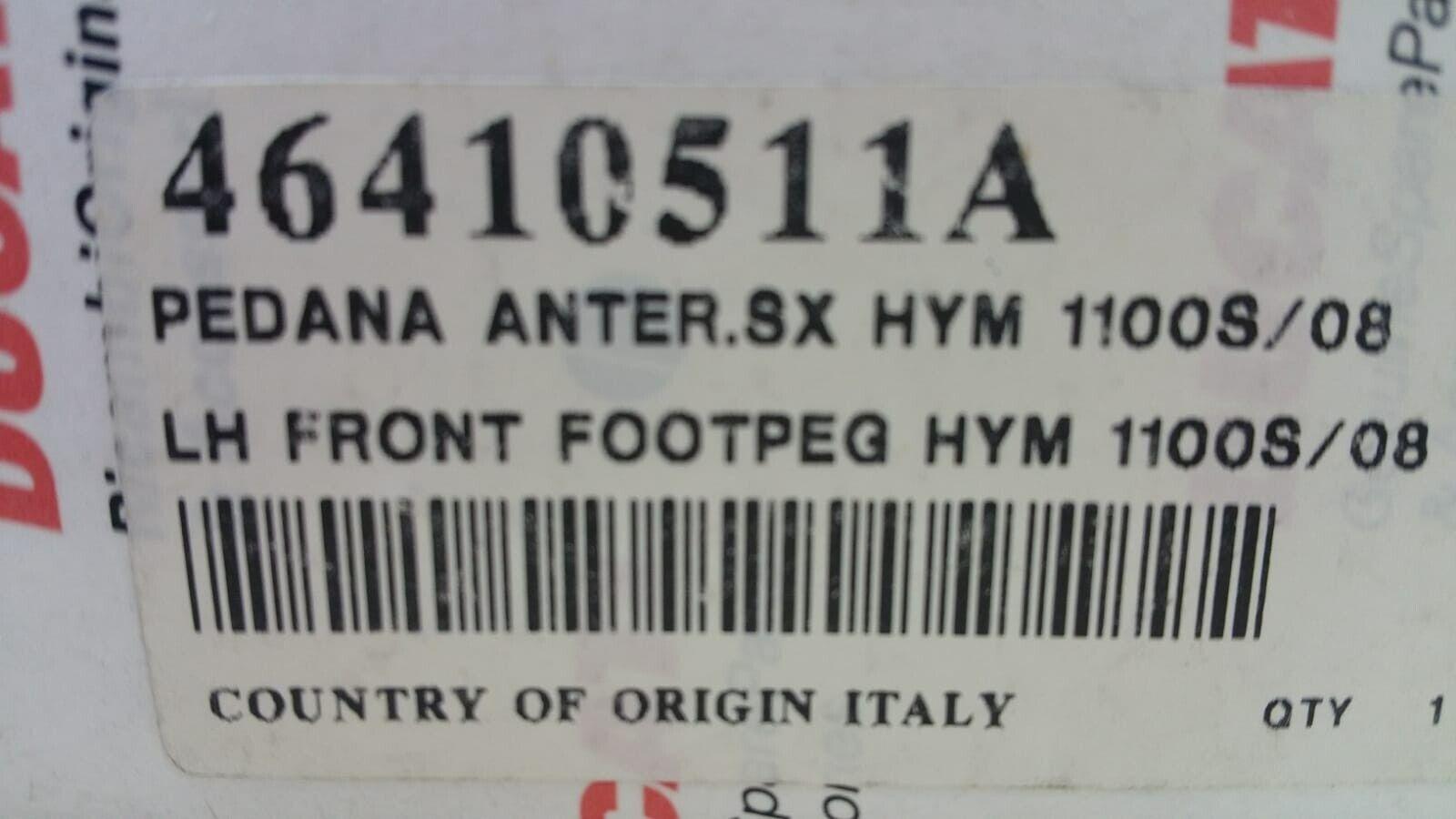 Pedana Anteriore Sinistra Originale Ducati Hypermotard 1100 / S 46410511A