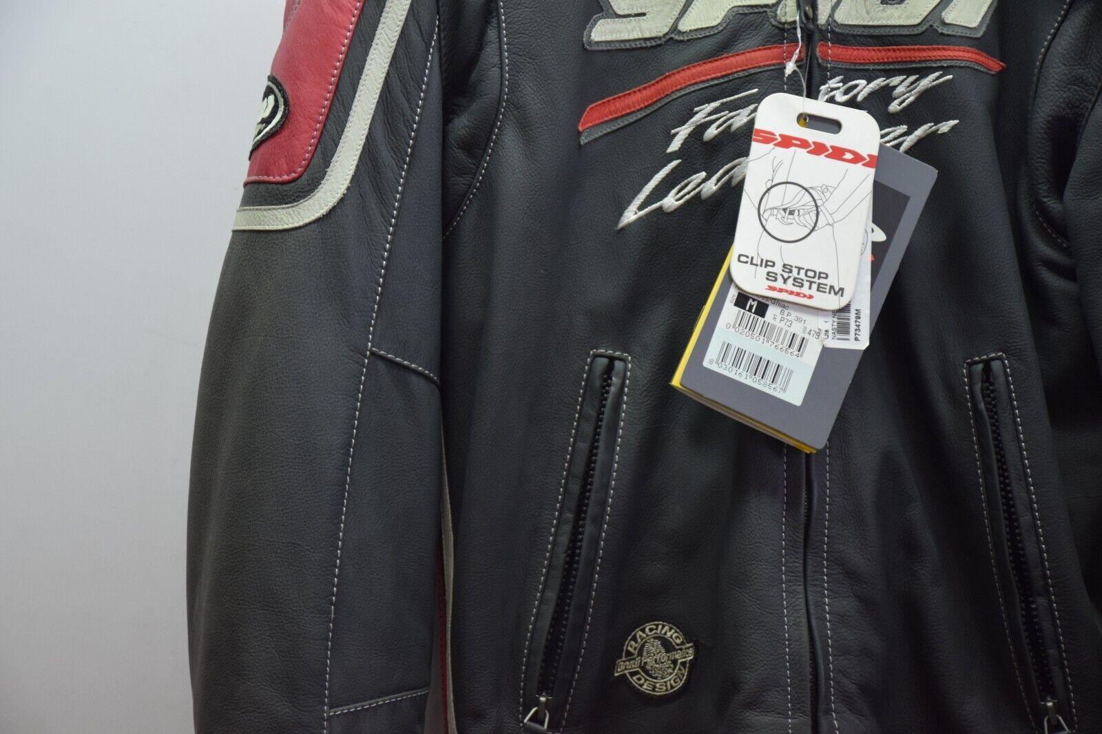 Giubbotto in Pelle da Moto Vintage Spidi Leather Factory Motorsport TG. M 31
