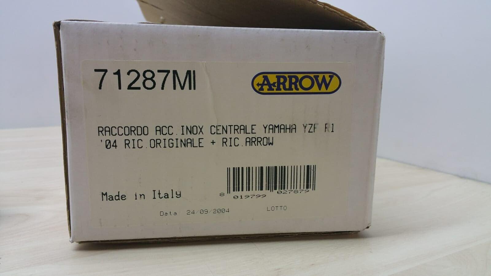 arrow raccordo centrale  arrow in acciaio inox per yamaha yzf r1 1287mi - foto 5