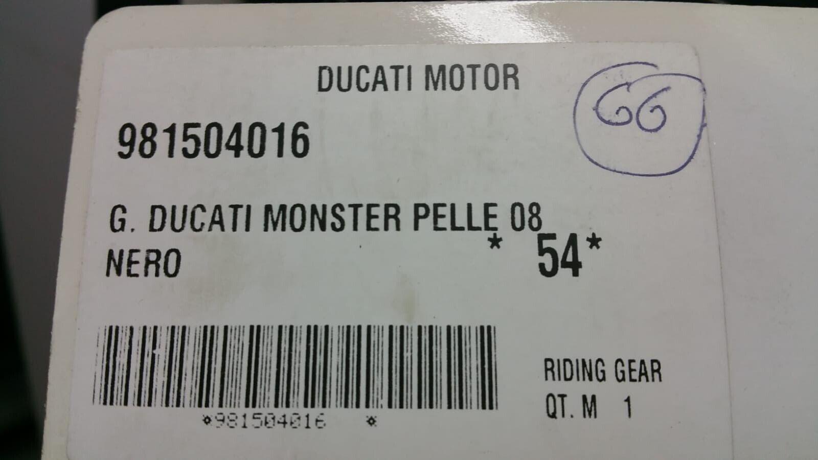 ducati giubbotto vintage ducati monster in pelle nera tg.54  981504016 - foto 3