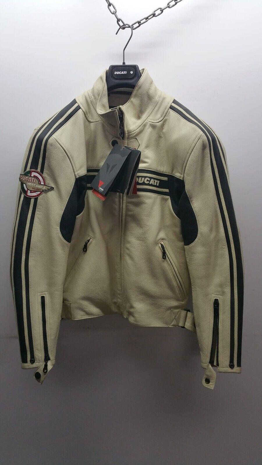 ducati giubbotto vintage dainese leather jacket lady tg.44 beige-nero 982507244 - foto 1
