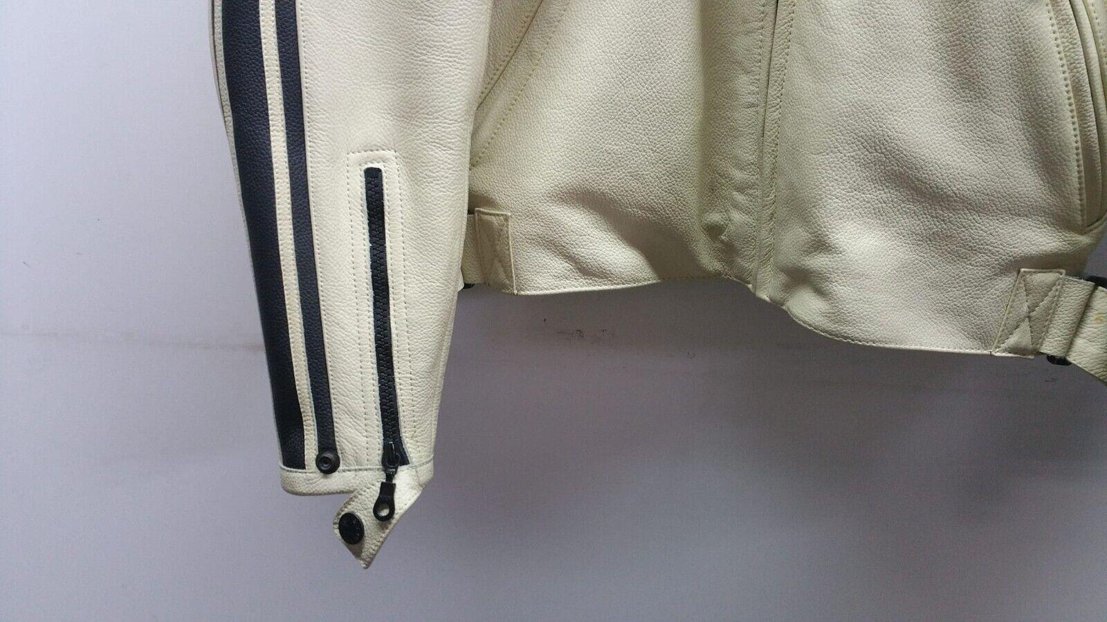 ducati giubbotto vintage dainese leather jacket lady tg.44 beige-nero 982507244 - foto 3