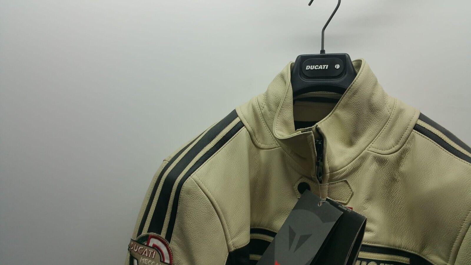 ducati giubbotto vintage dainese leather jacket lady tg.44 beige-nero 982507244 - foto 5