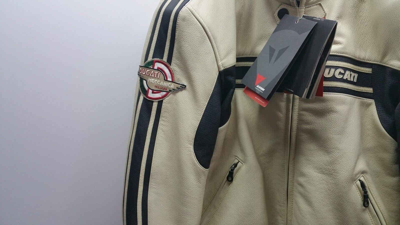 ducati giubbotto vintage dainese leather jacket lady tg.44 beige-nero 982507244 - foto 6