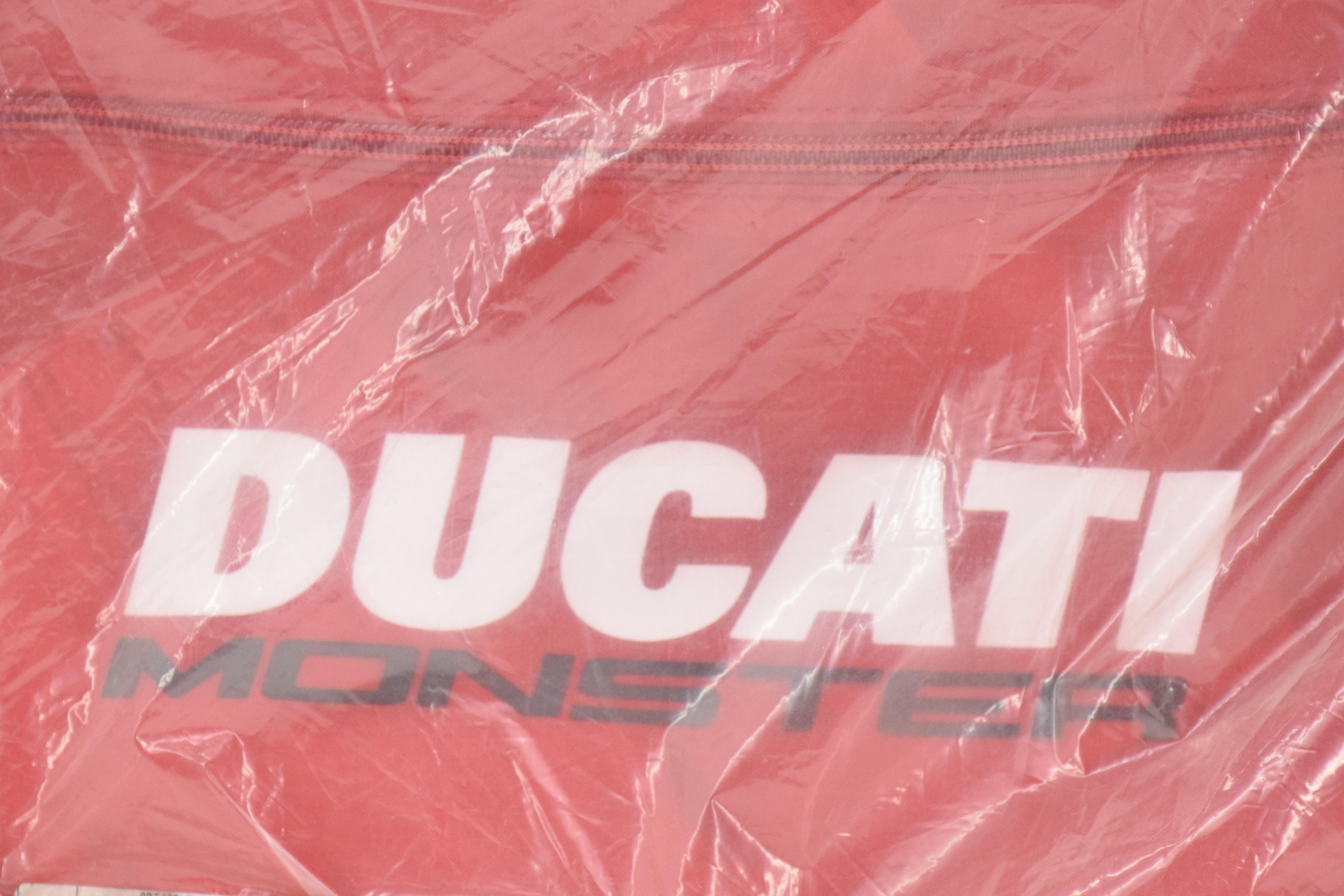 ducati telo coprimoto rosso/nero originale ducati monster 696 796 1100 96767009b - foto 2