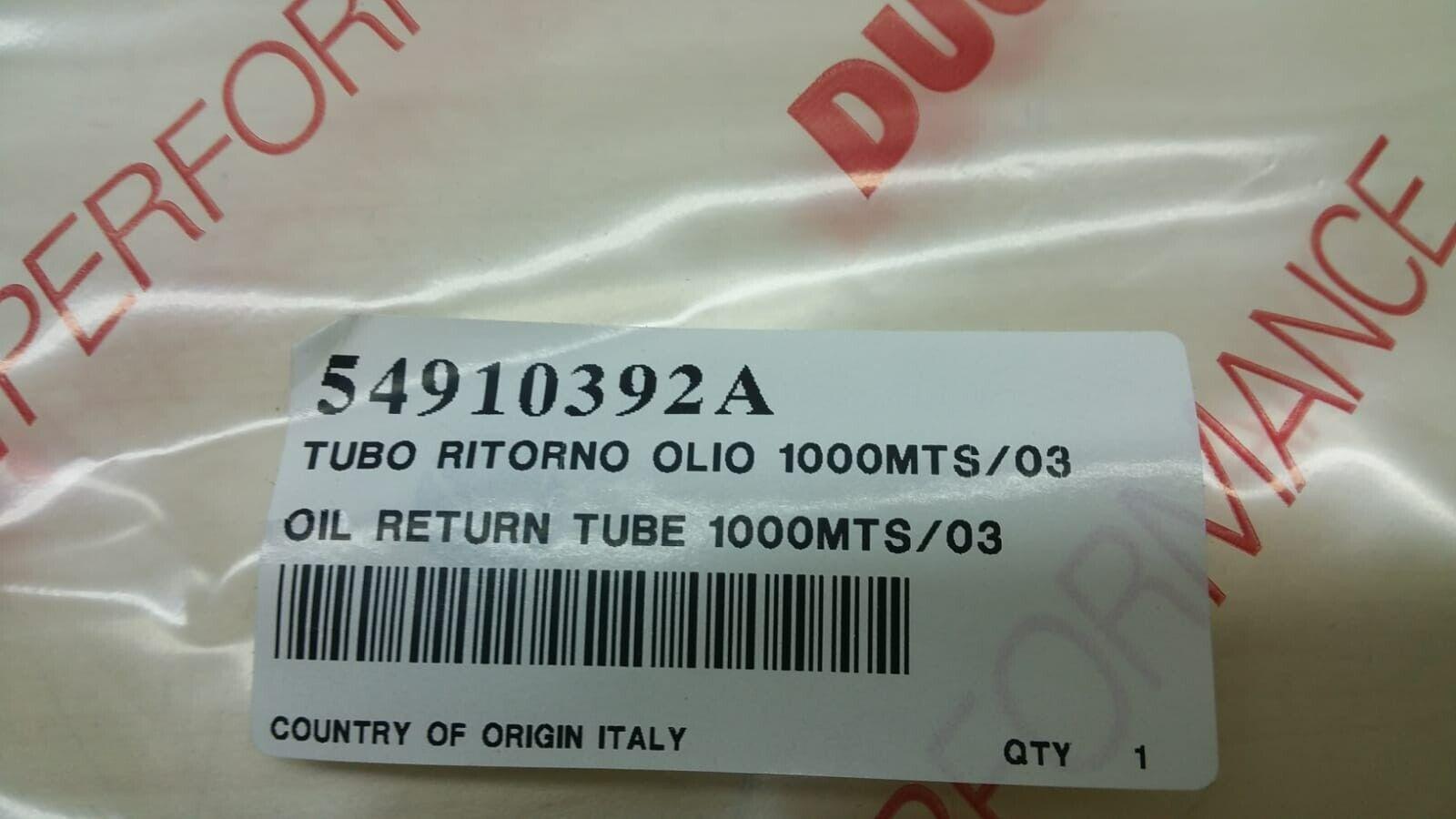 ducati tubo ritorno olio originale ducati multistrada 1000 54910392a - foto 3
