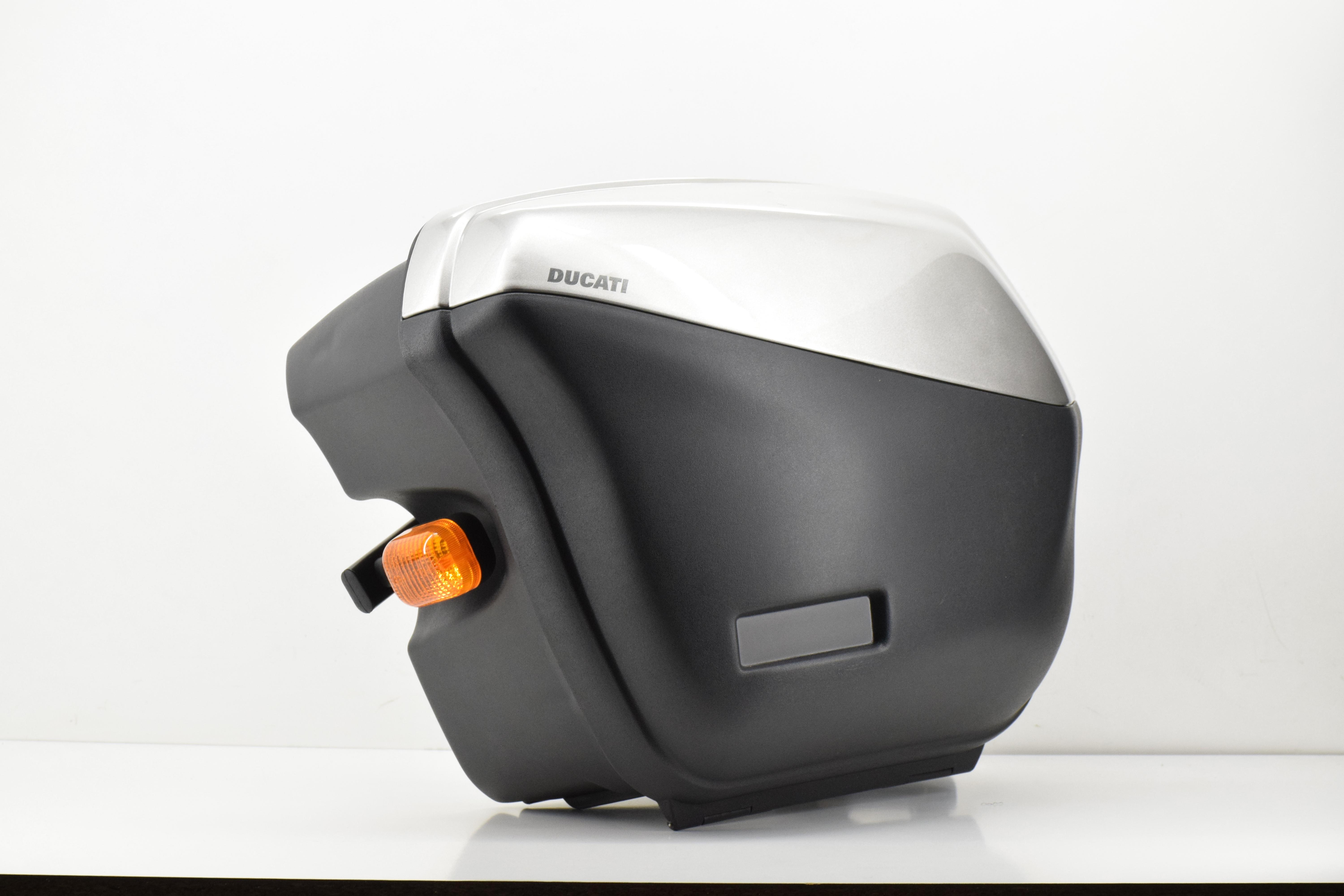 ducati coppia borse laterali grigie originali ducati st2 st4 99 03 96722001ah - foto 3