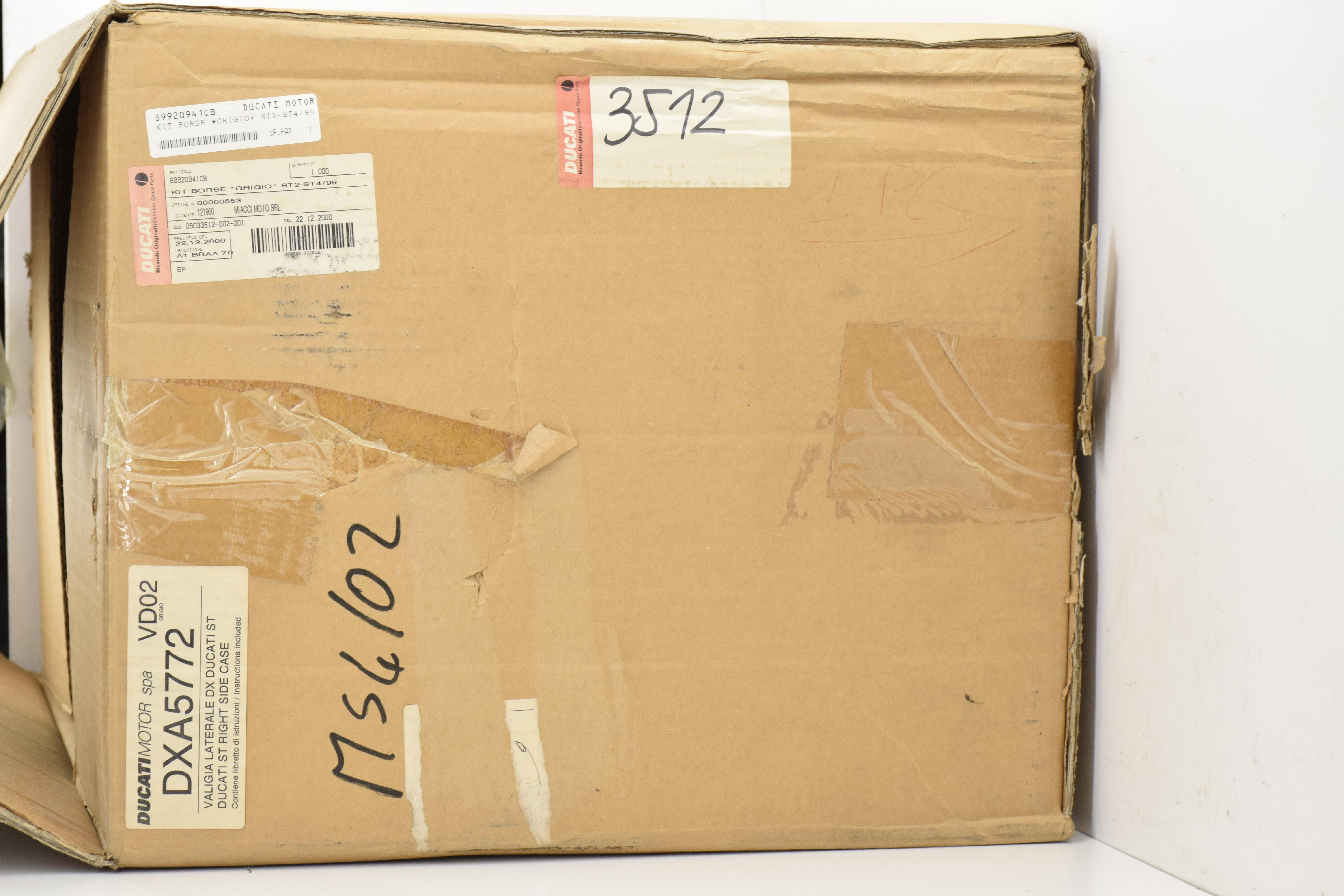 ducati coppia borse laterali grigie originali ducati st2 st4 99 03 96722001ah - foto 6