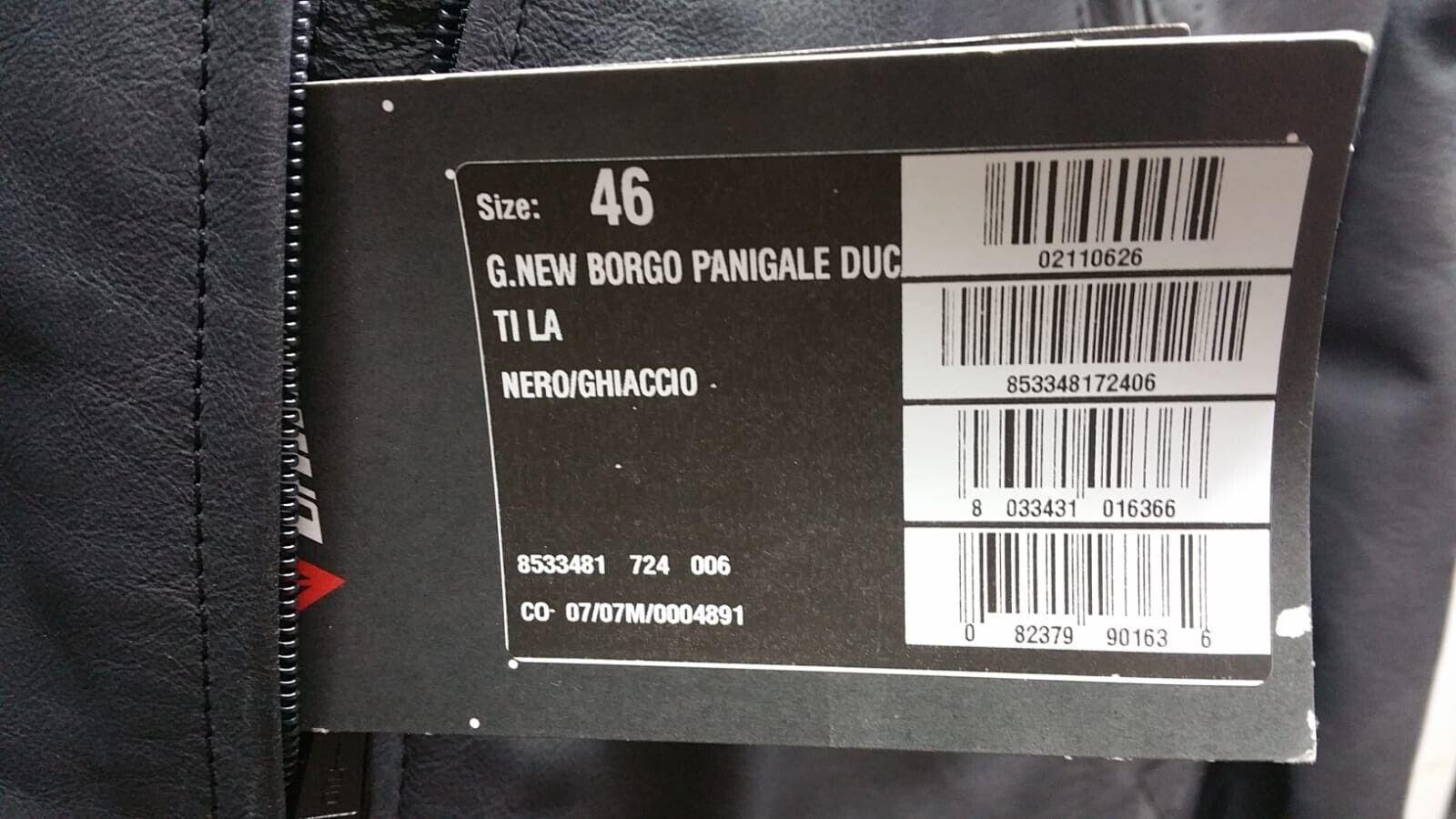 ducati giubbotto vintage  dainese donna borgo panigale nero ghiaccio  981407005 - foto 3