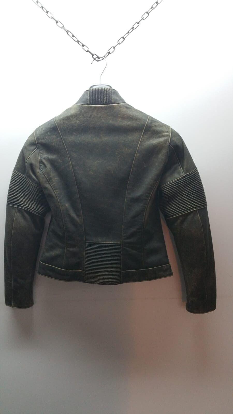 alpinestars giubbotto da moto vintage alpinestars 4wjd lather brawn tg. s  31130380s - foto 2