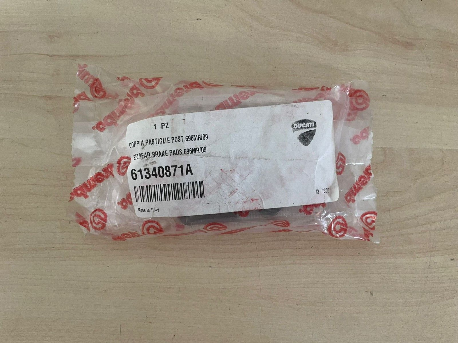 ducati coppia pasticche freno posteriore originale ducati monster 696 09    61340871a - foto 1