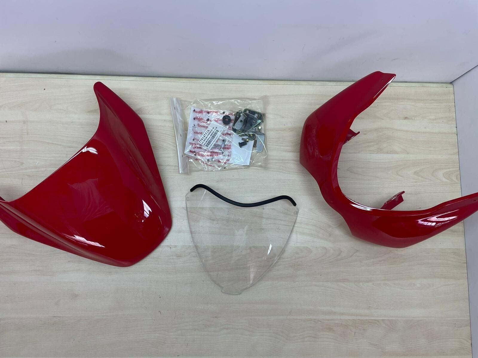 ducati cupolino + coprisella rosso originale ducati monster 695  69923401a - foto 1