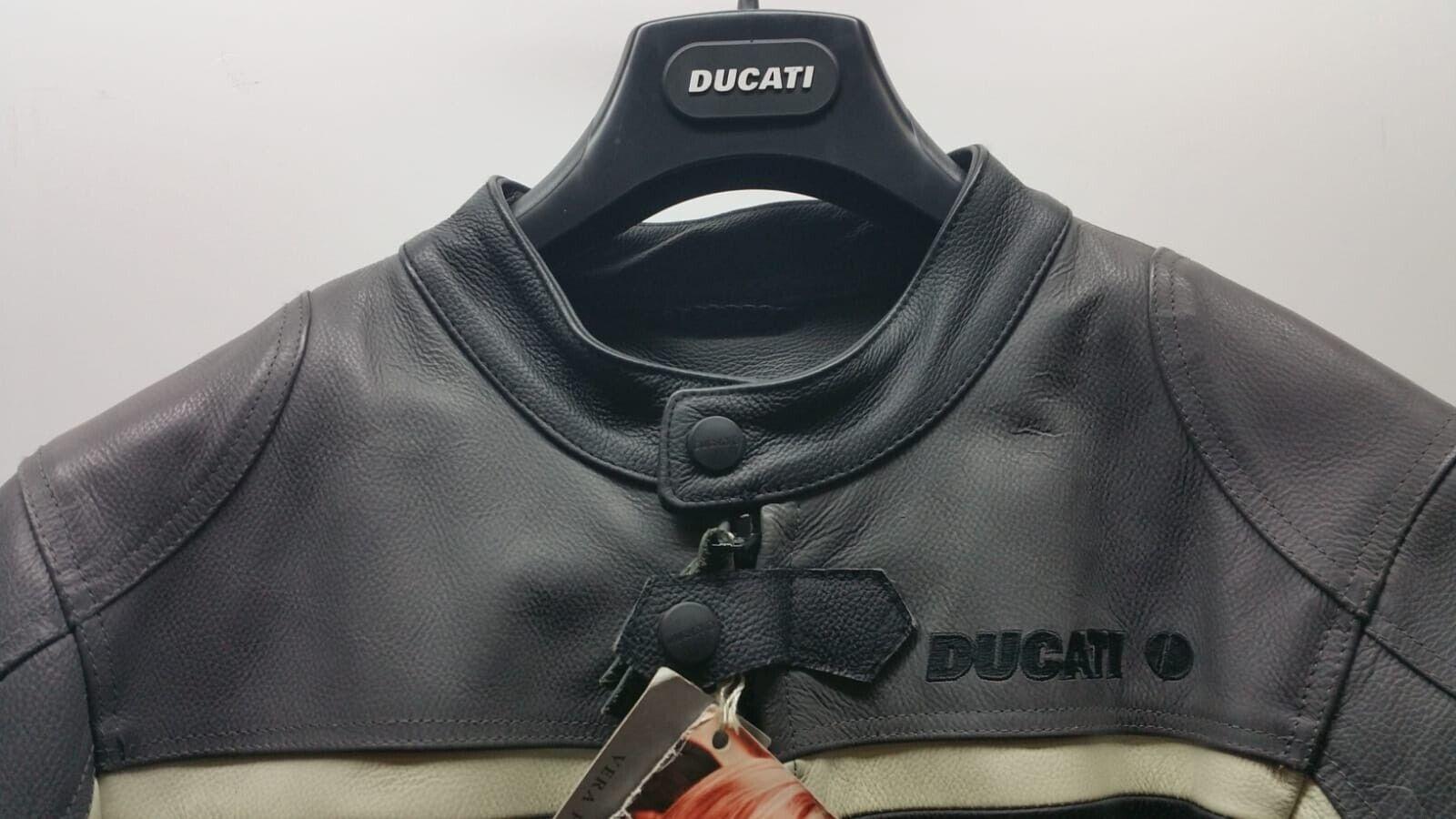 ducati giacca da moto in pelle nera originale pure ducati lady tg. 42  982405043 - foto 6