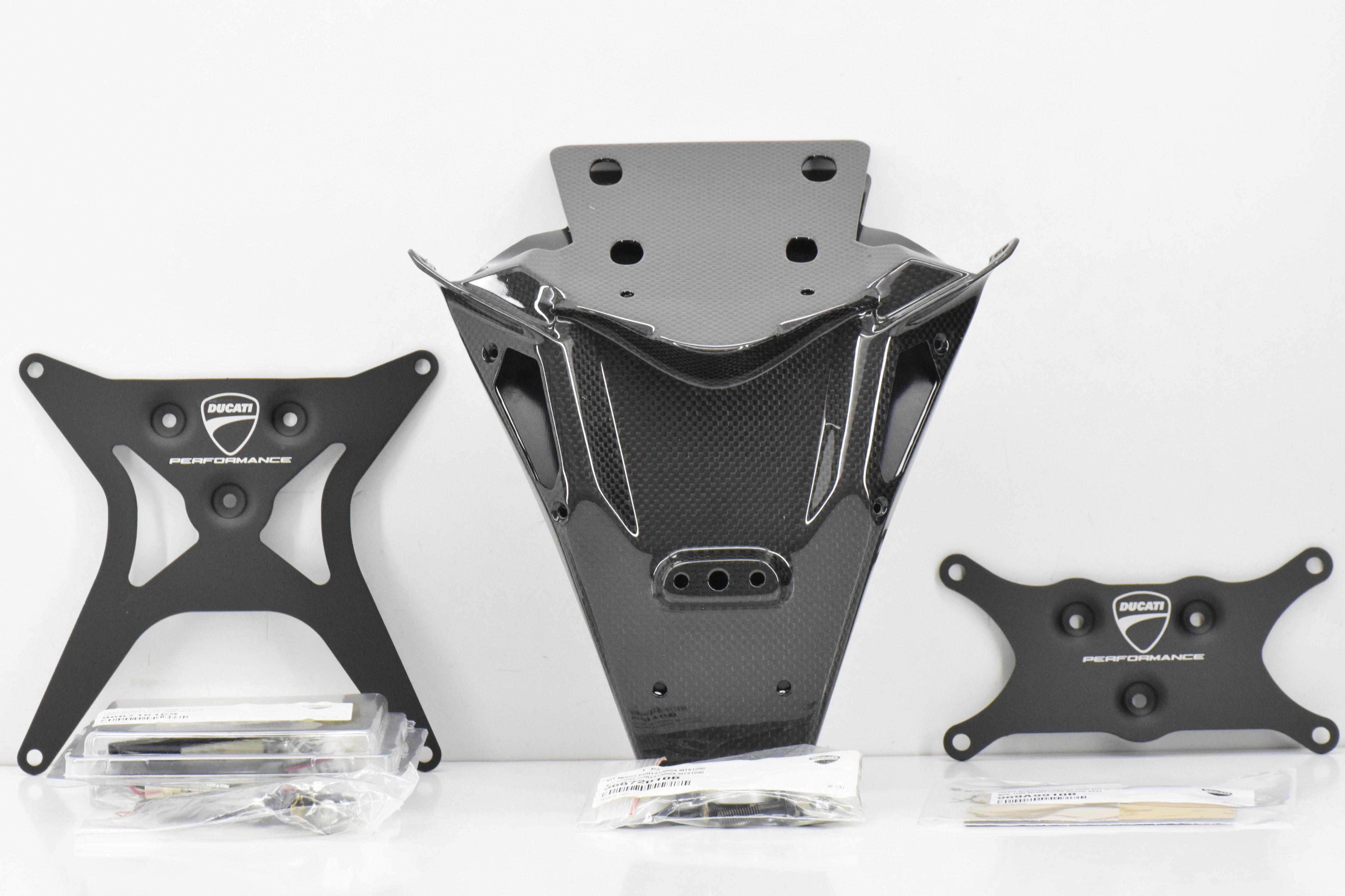 ducati kit portatarga carbonio corto originale ducati multistrada 1200 12 969a08910b - foto 1