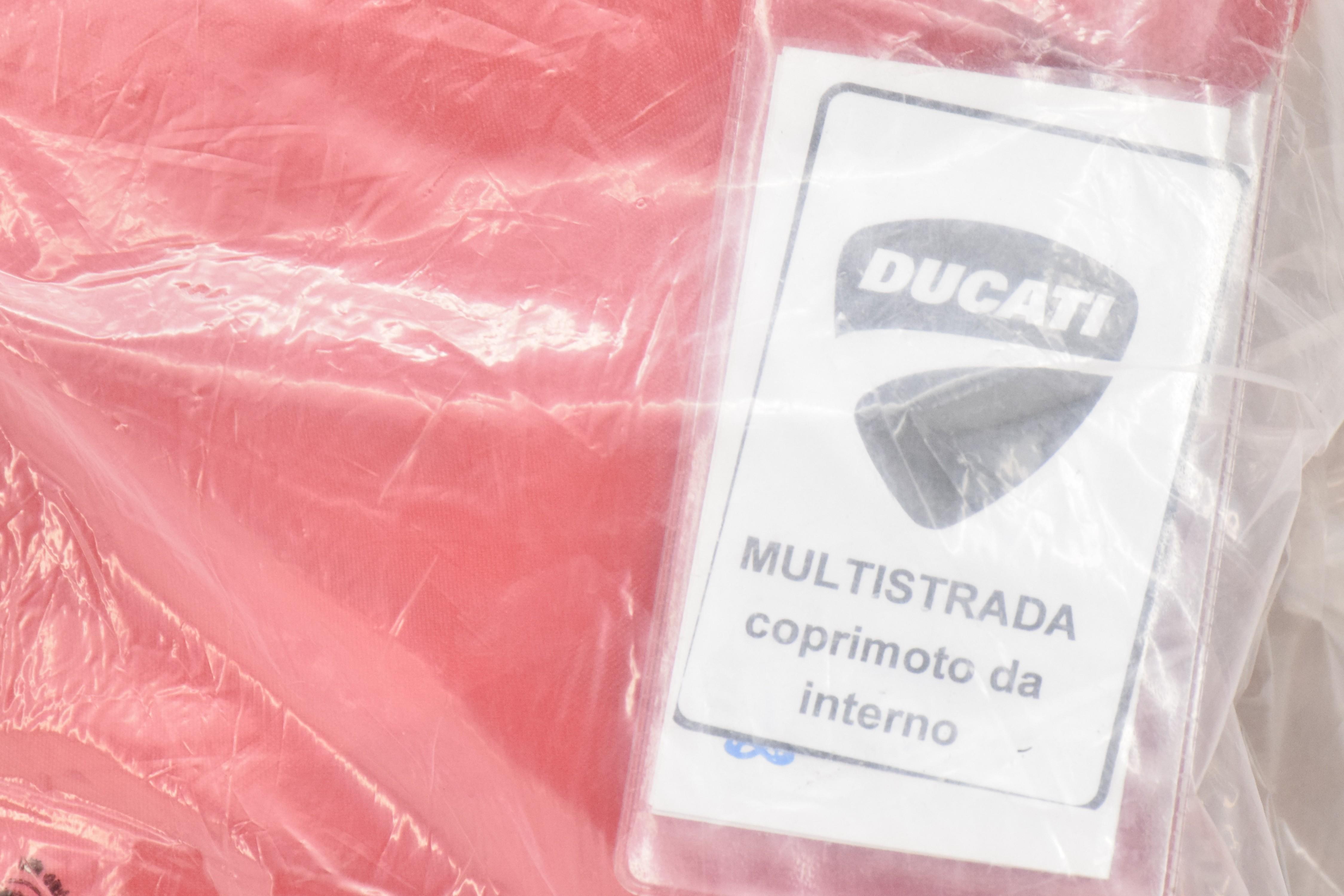 ducati telo coprimoto da interno rosso/nero ducati  multistrada 1.2 96784610b - foto 4