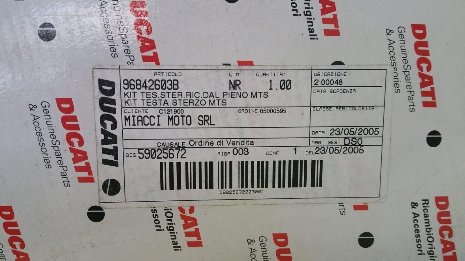 ducati kit testa sterzo ricavata dal pieno mts ducati perforformance  96842603b - foto 4