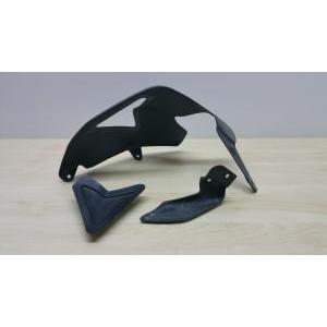 Kit protezione forcellone e paracatena carbonio originale    96900212a