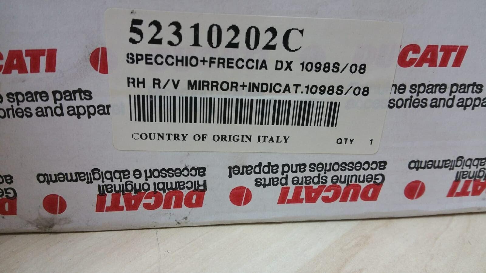 ducati specchio + freccia destra originale ducati 848 1098 1198  52310202c - foto 6
