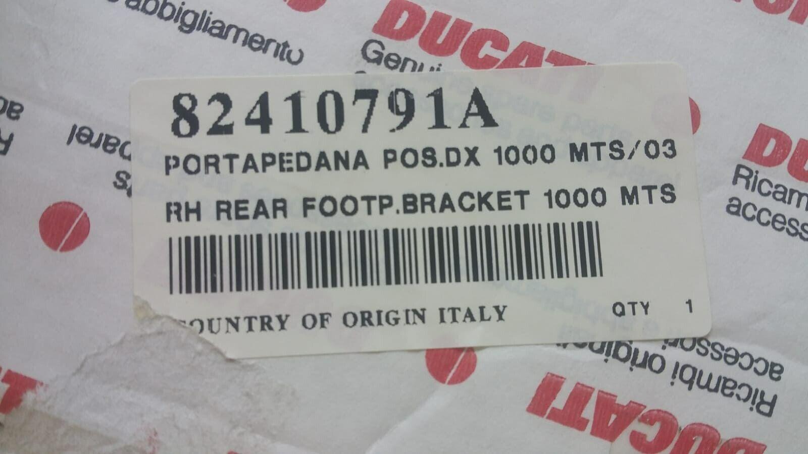 ducati piastra portapedana posteriore destra multistrada 1000 1100  82410791a - foto 6