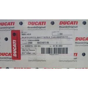 Supporto batteria in carbonio originale  748 996 rs 2001 82911451a