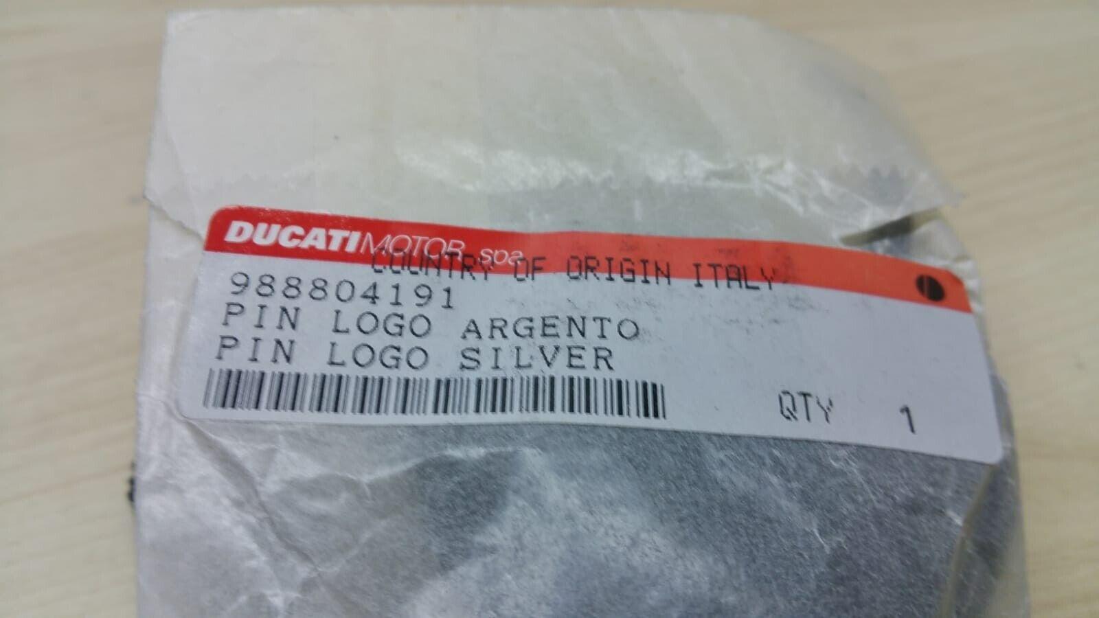 ducati spilla d'argento pin logo originale ducati  988804191 - foto 2