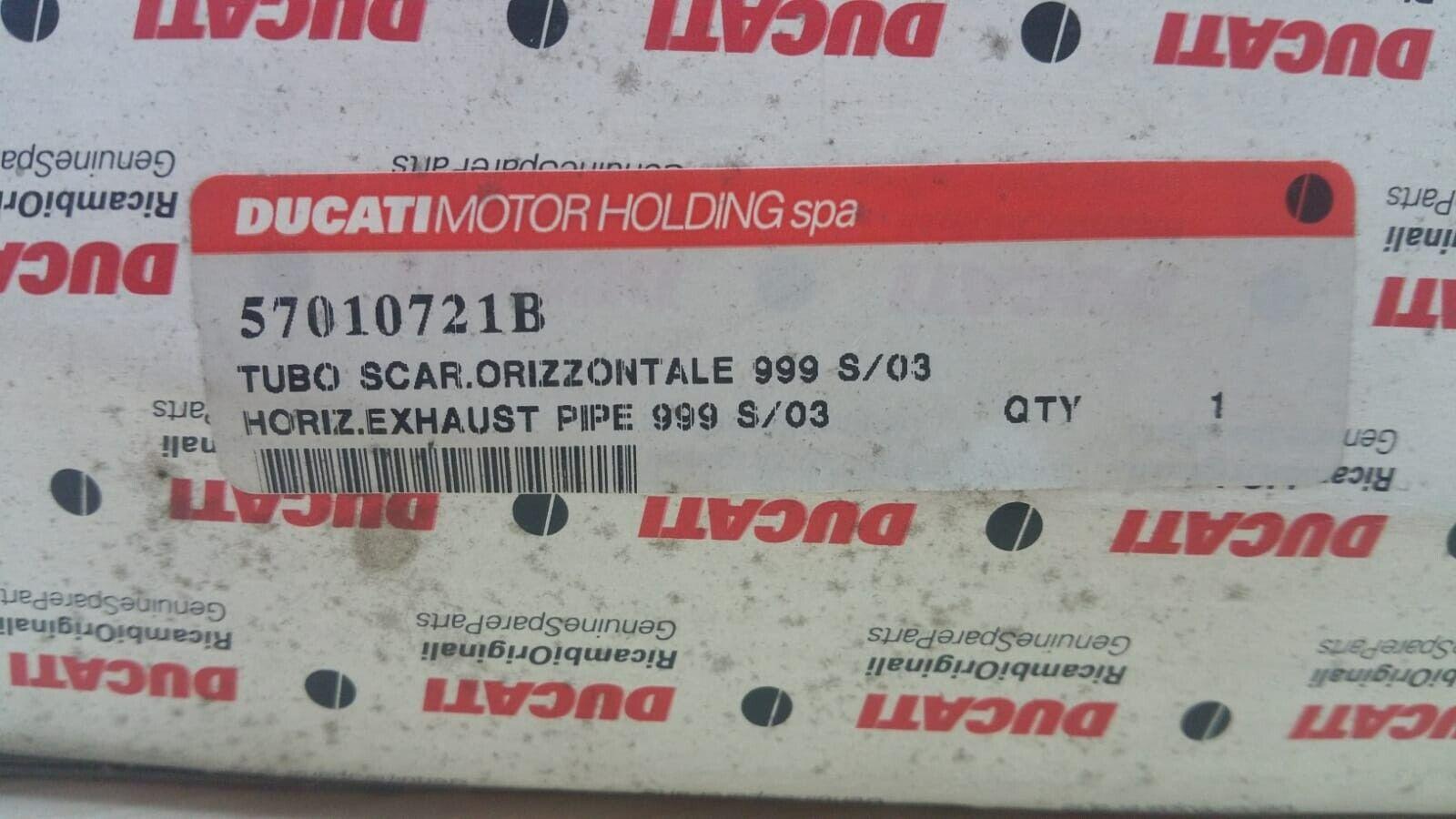 ducati tubo collettore scarico orizzontale originale ducati 749 999  57010721b - foto 5