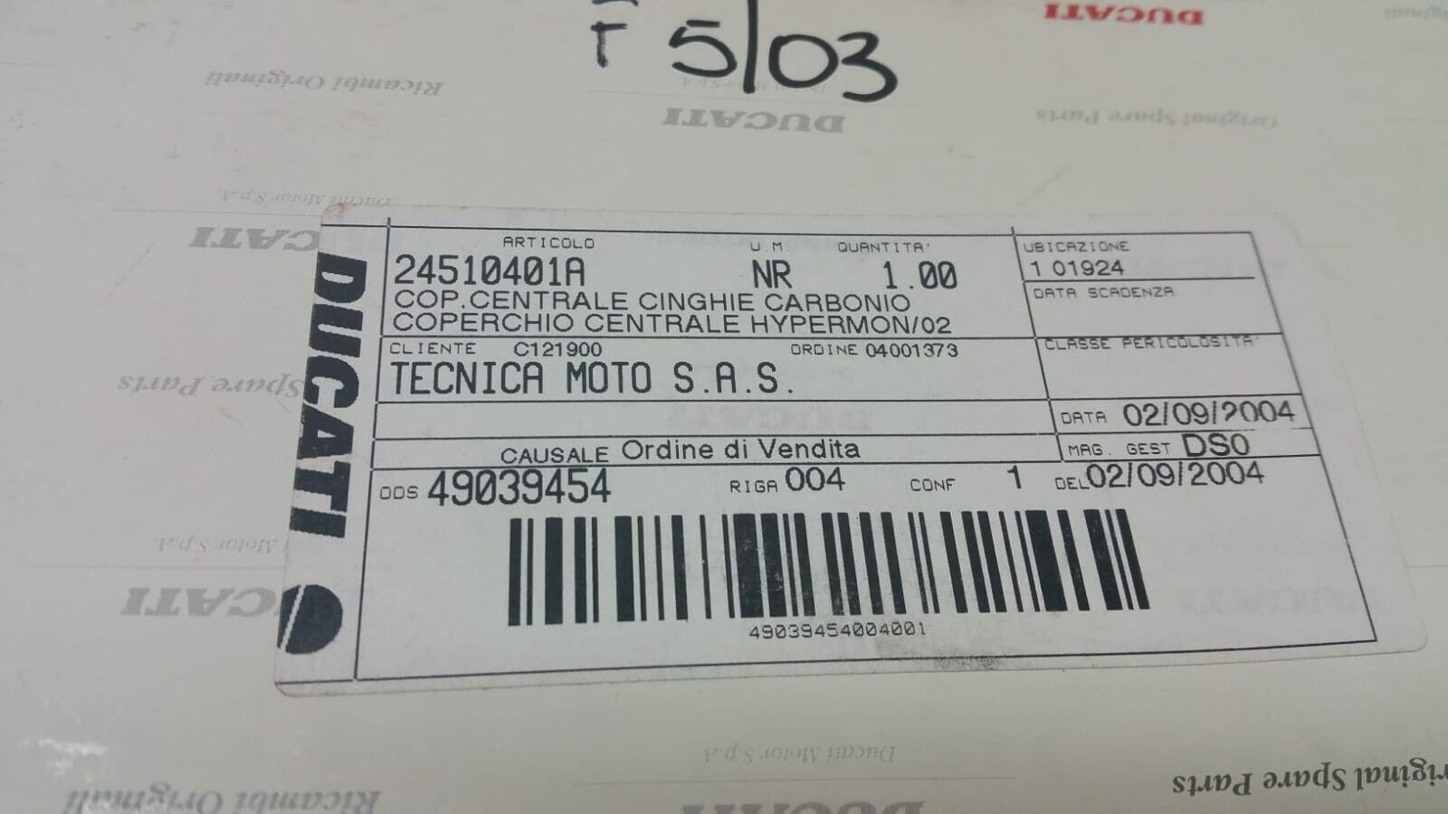 ducati cover coperchio centrale carbonio originale ducati monster s4r s4 24510401a - foto 6