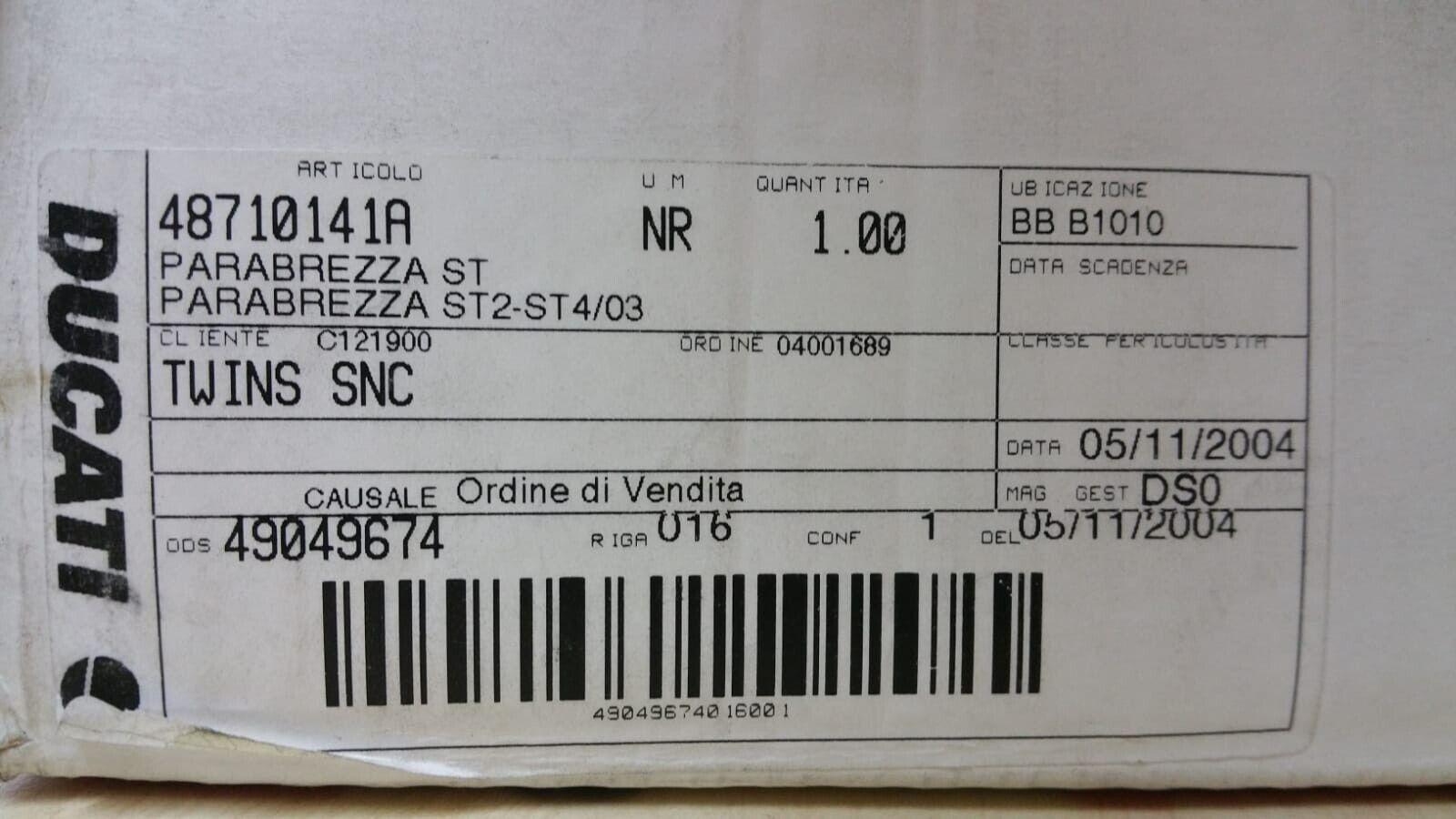 ducati plexiglass cupolino originale ducati st2 st4 1998 2003  48710141a - foto 6