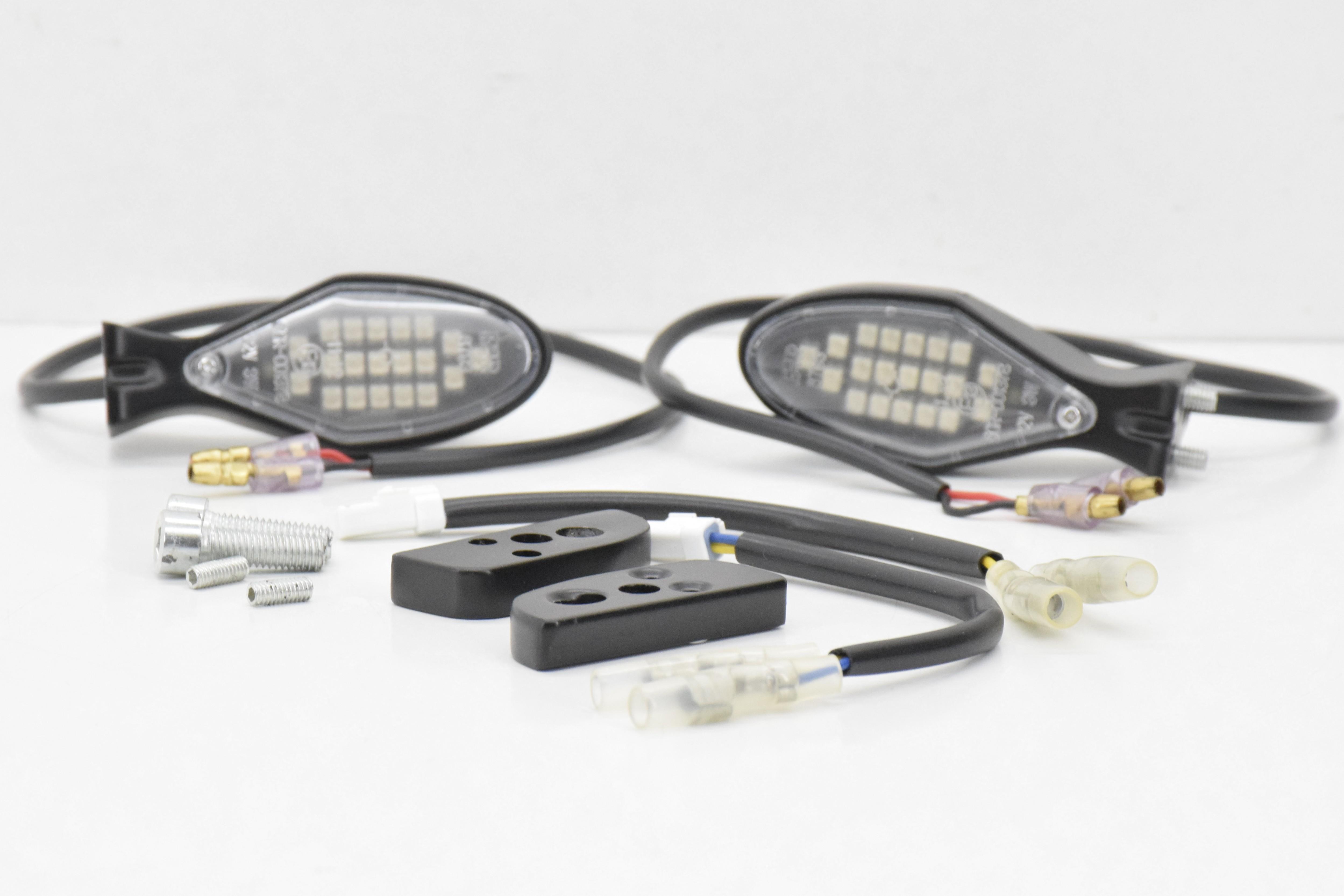 ducati coppia frecce a led ergal nere originali ducati sbk 1098-848 96628507ba - foto 2
