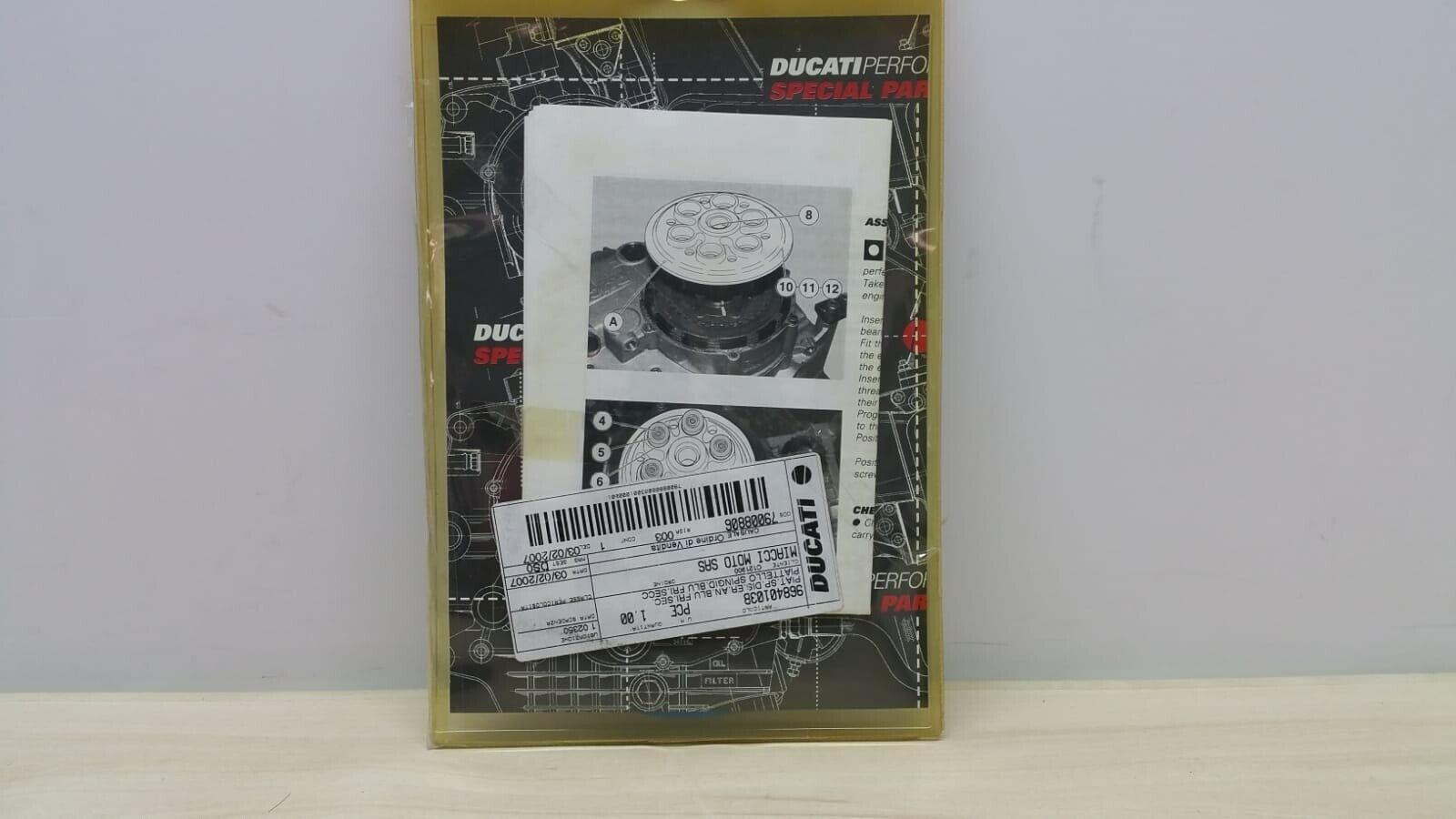 ducati piattello spingidisco blu per frizione a secco ducati performance cod. 96840103b - foto 3