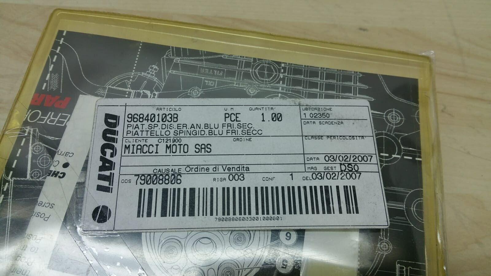 ducati piattello spingidisco blu per frizione a secco ducati performance cod. 96840103b - foto 4