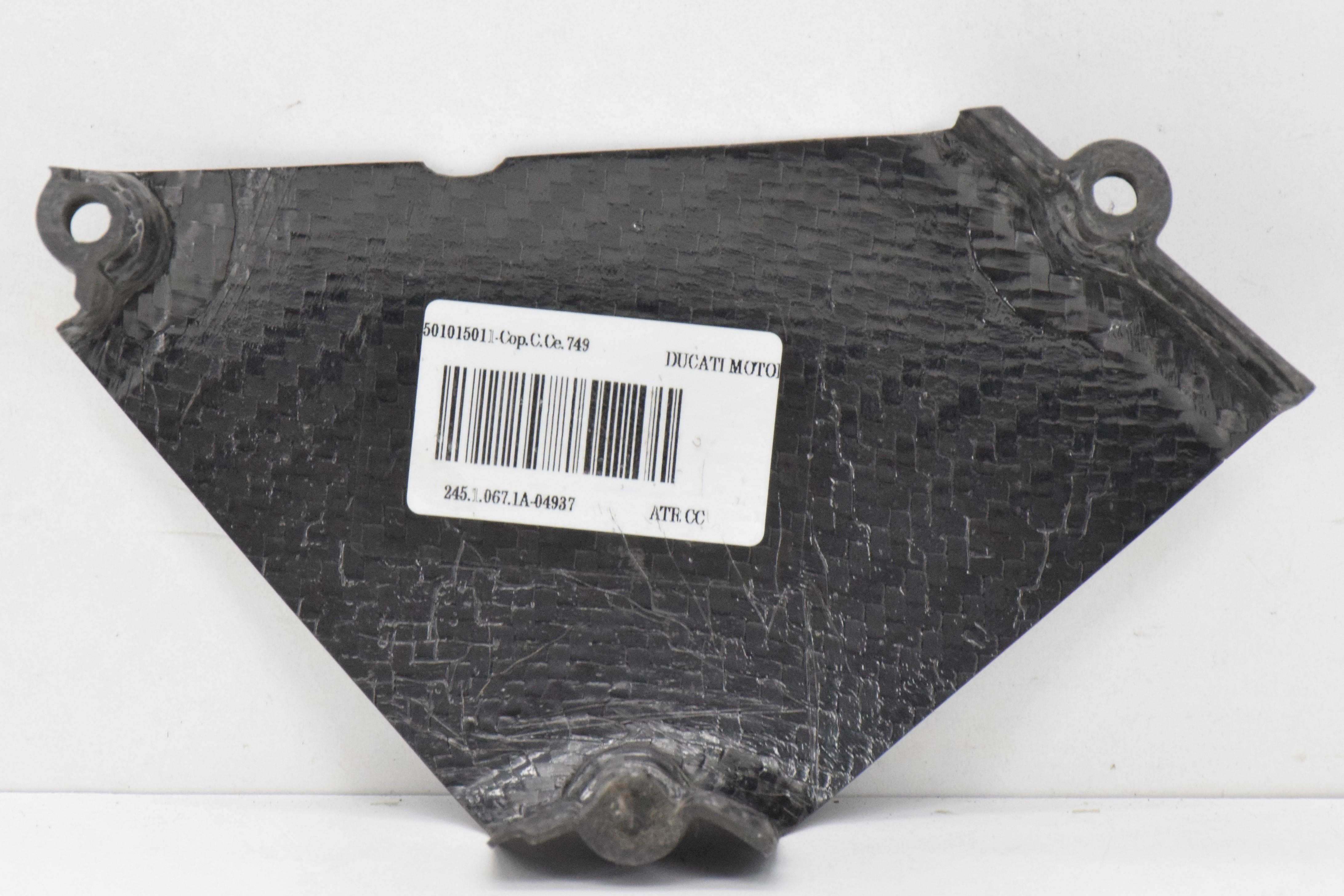 ducati coperchio centrale carbonio distribuzione originale ducati 999r-749r 24510671a - foto 2