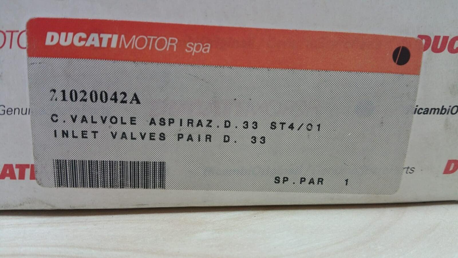 ducati coppia valvole aspirazione originali ducati diametro 3321020042a - foto 5