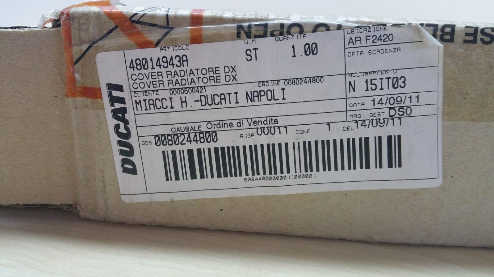 ducati cover radiatore destro originale ducati diavel  48014943a - foto 3