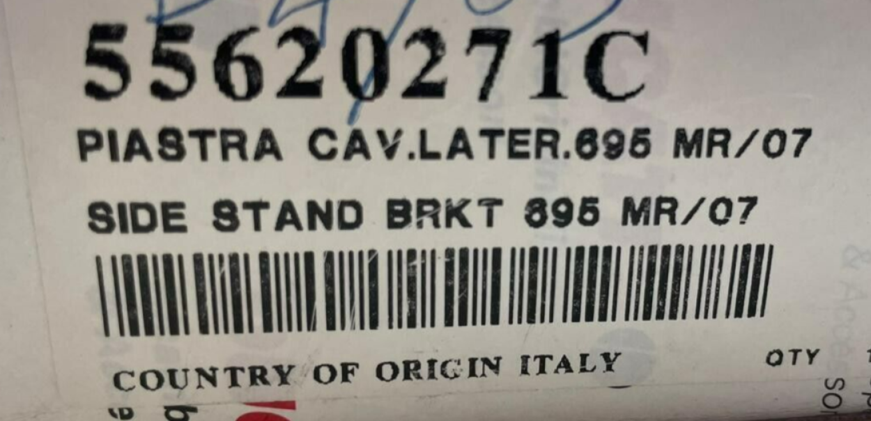 ducati staffa supporto cavalletto laterale originale ducati mr 695 400  55620271c - foto 6