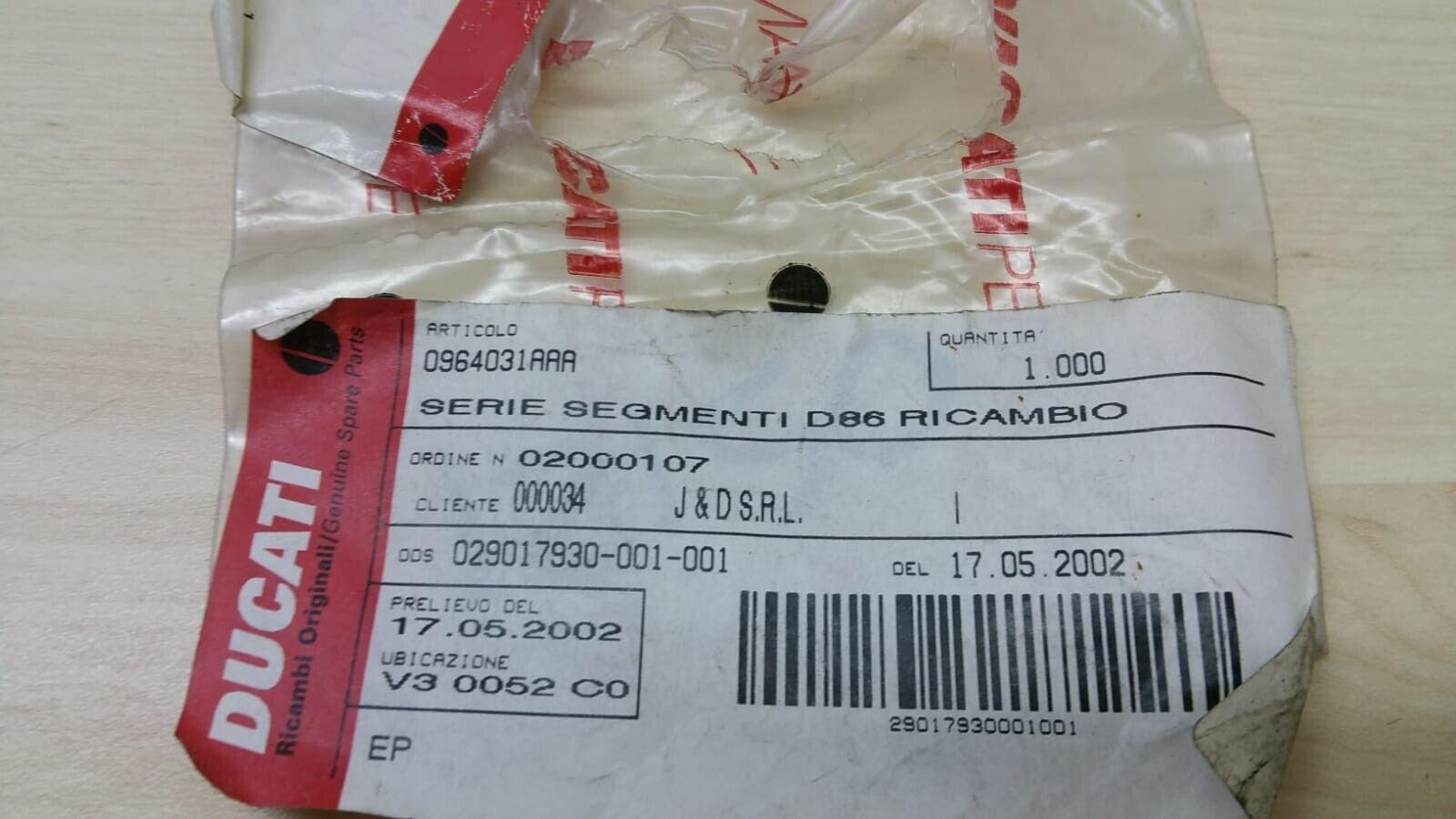 ducati serie segmenti diametro 86 originali ducati  964031aaa - foto 3