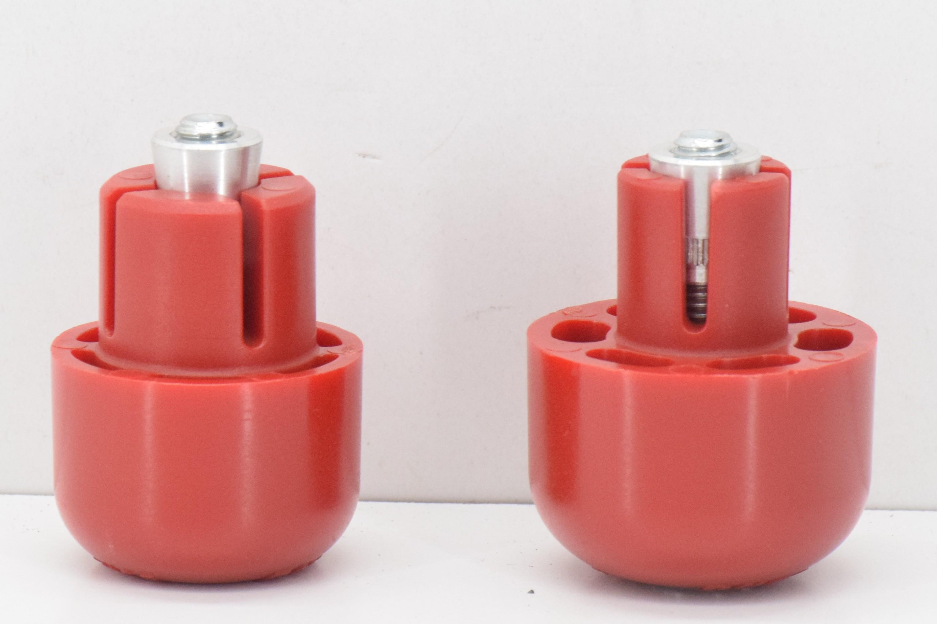 ducati kit tamponi rossi forcella anteriore originali ducati hypermotard 96631008b - foto 3