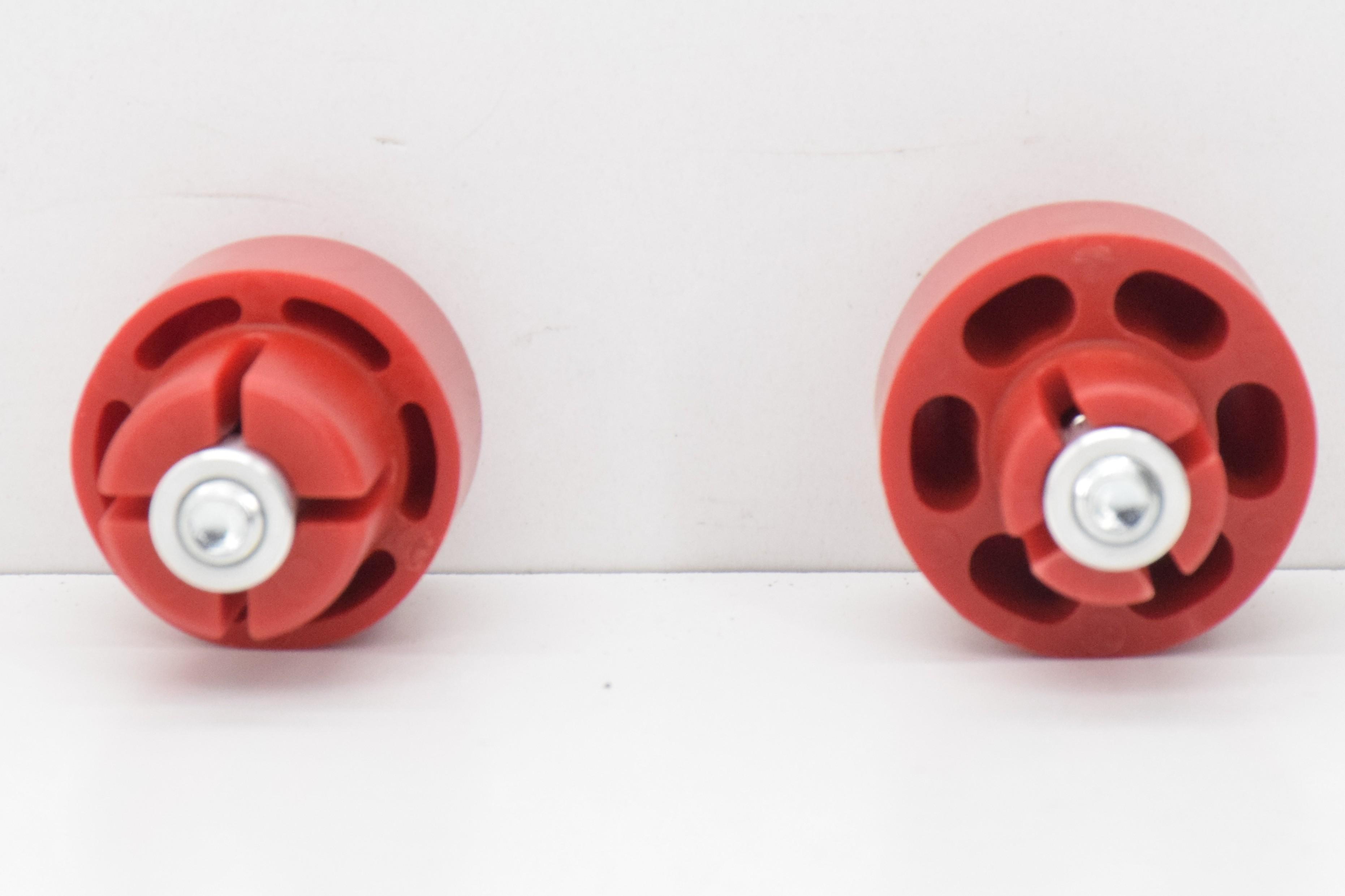 ducati kit tamponi rossi forcella anteriore originali ducati hypermotard 96631008b - foto 4