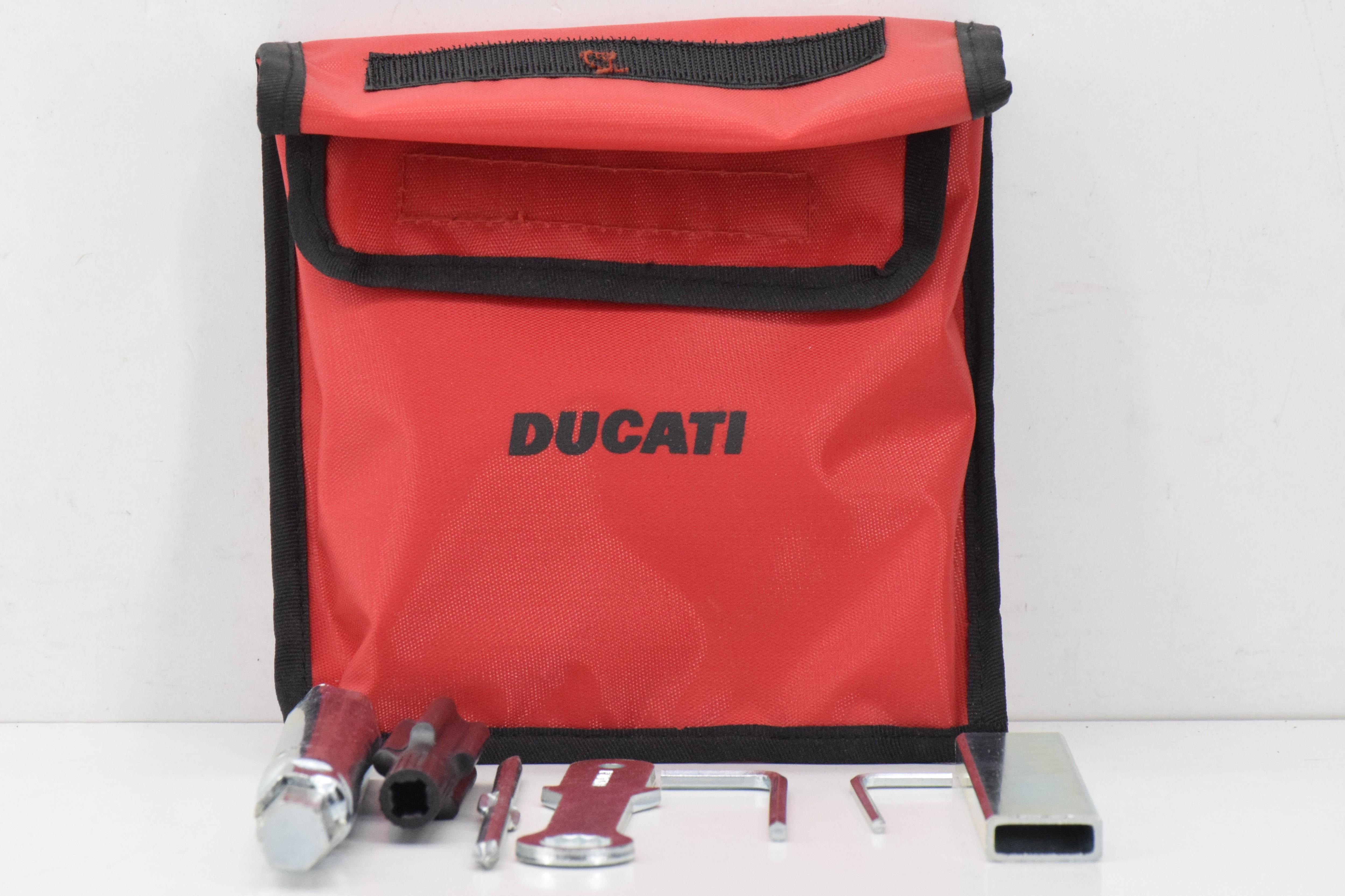 ducati borsa attrezzi di bordo rossa originale ducati st4s 02 69720111a - foto 2