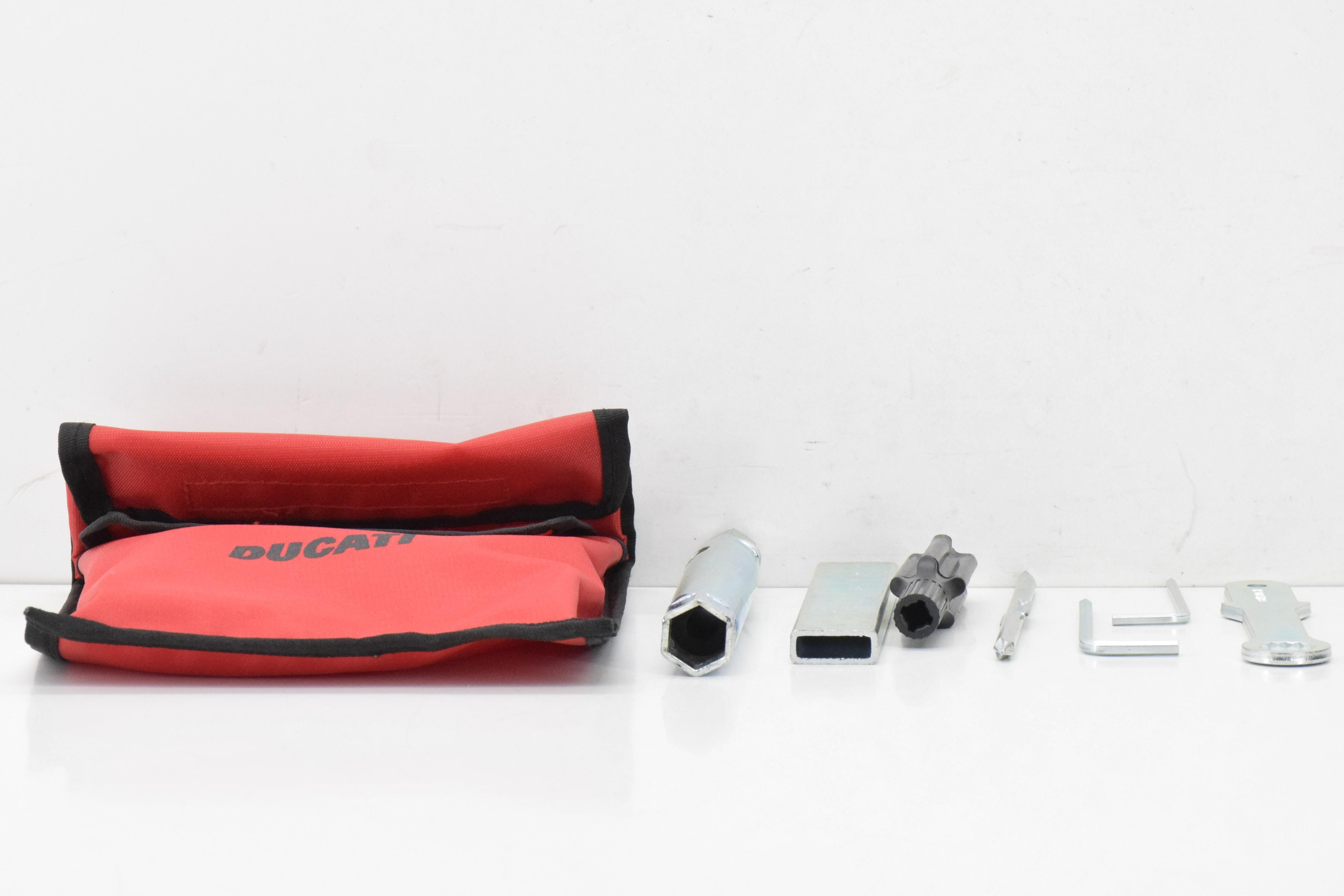 ducati borsa attrezzi di bordo rossa originale ducati st4s 02 69720111a - foto 5