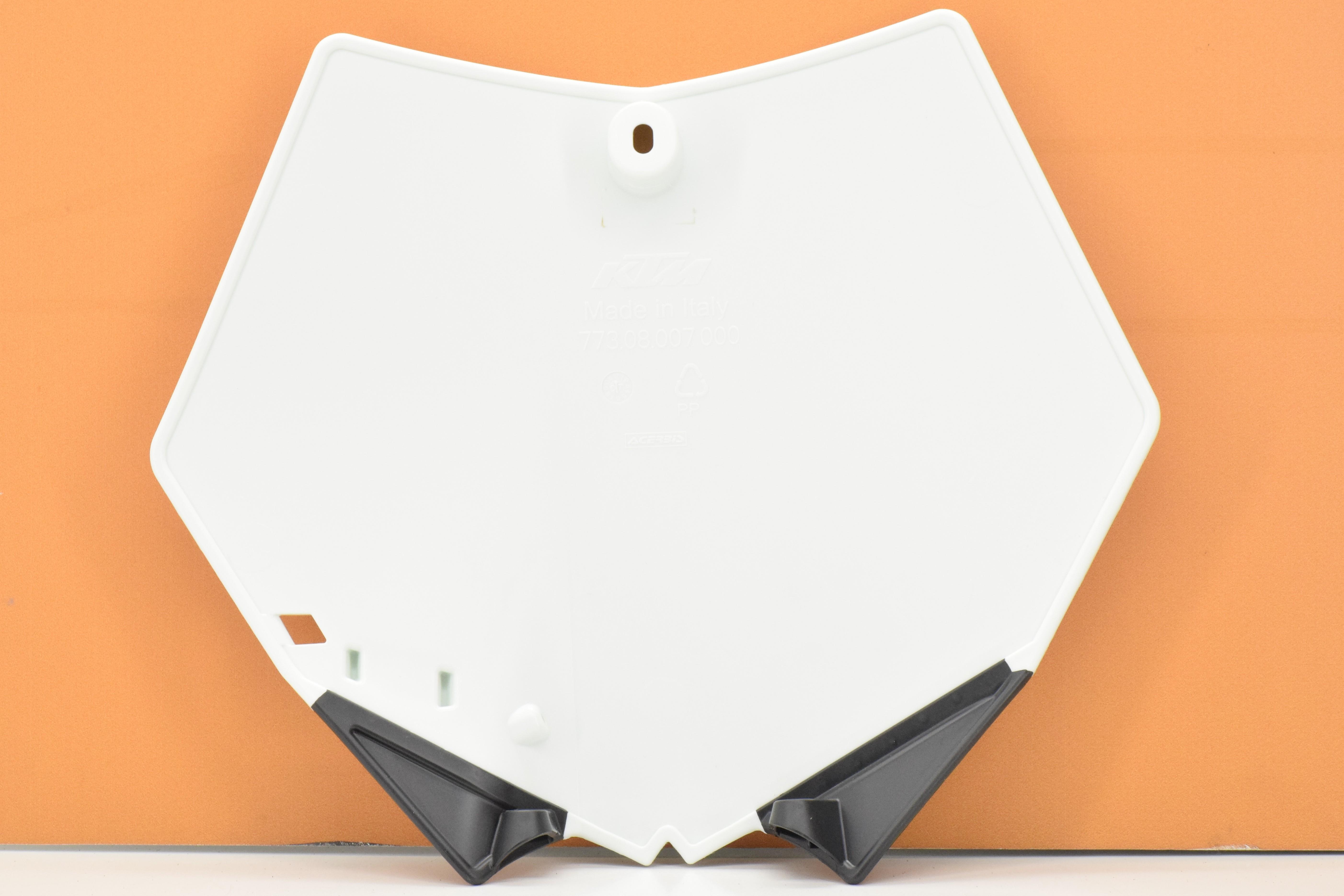 ktm tabella porta numero bianco plastica ktm sx 125-530 7730800704420 - foto 2