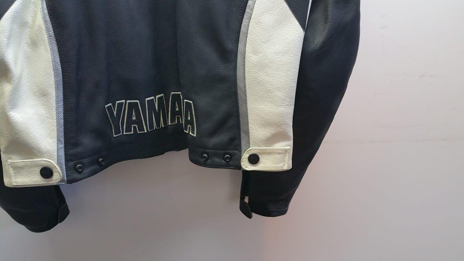 yamaha giubbotto da moto vintage dainese yamaha pelle nero blu tg. 54 rs34006154bb - foto 6