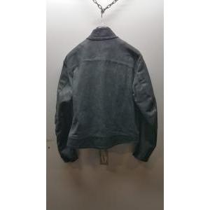 Giubbotto vintage in pelle nera originale  tg. l mf1000001601