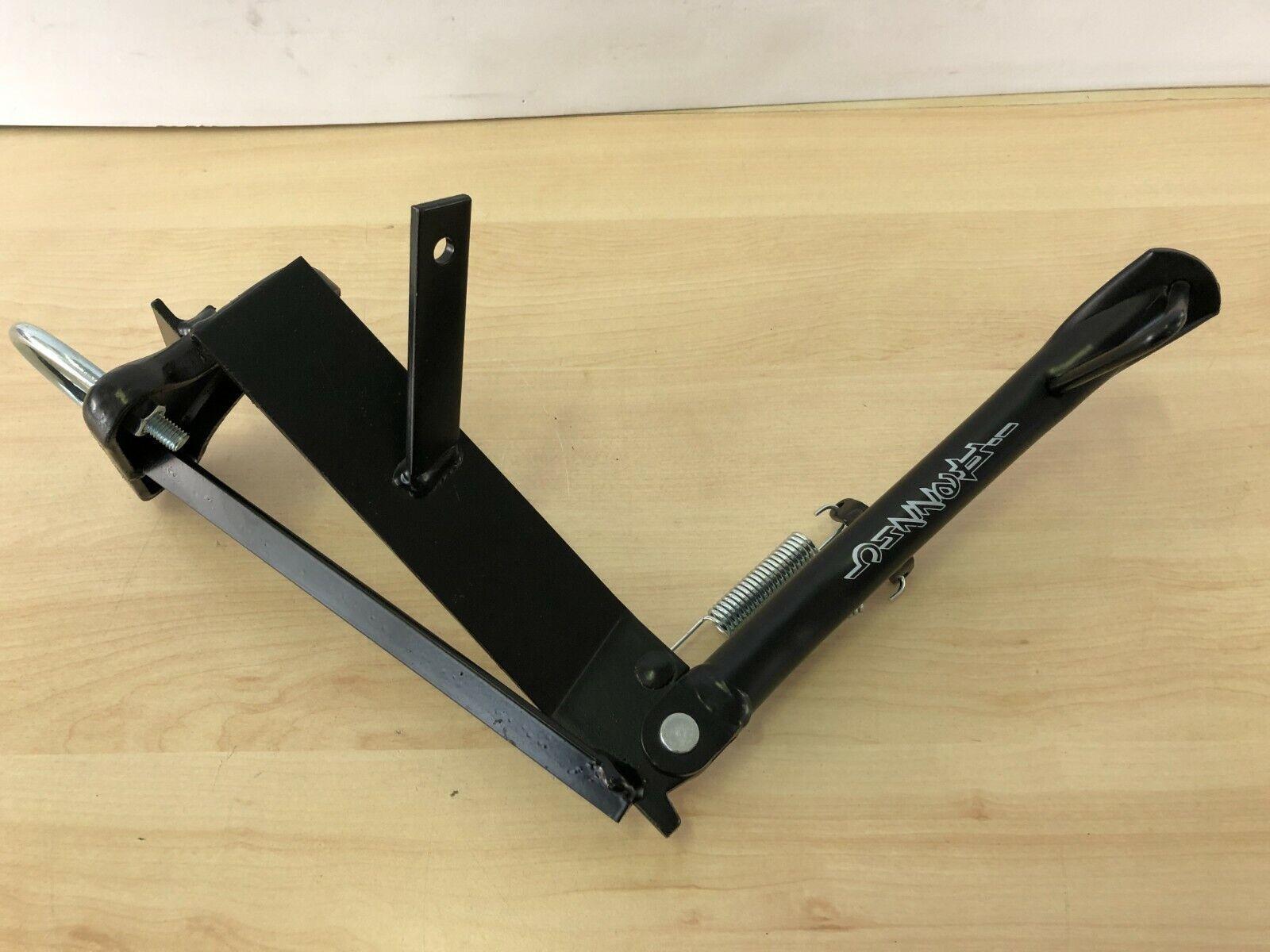  cavalletto laterale nero buzzetti per scooter - foto 3