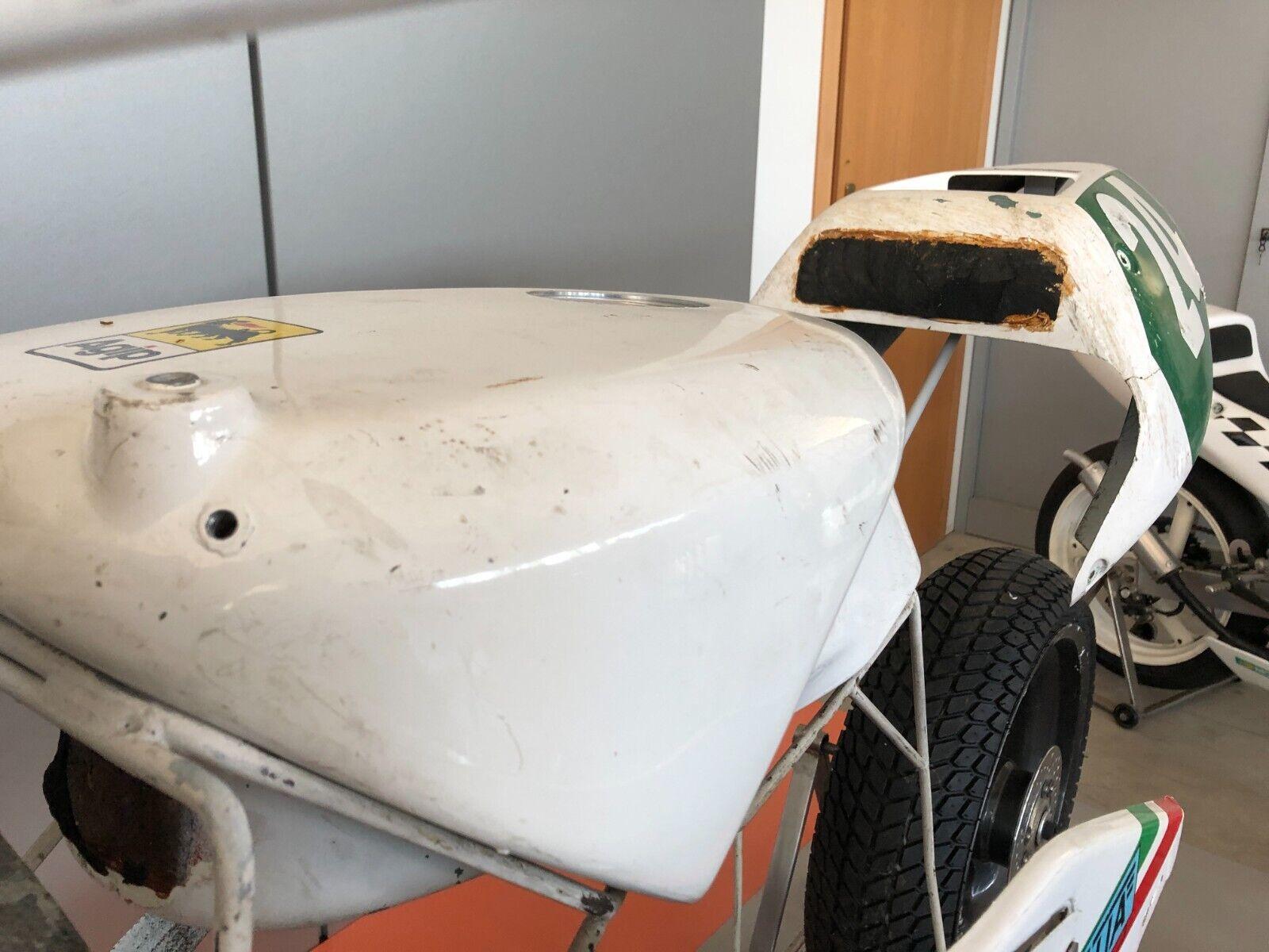 aprilia set carene carbonio piu ruota originali moto gp - team aprilia 250 anno 1991 - foto 3