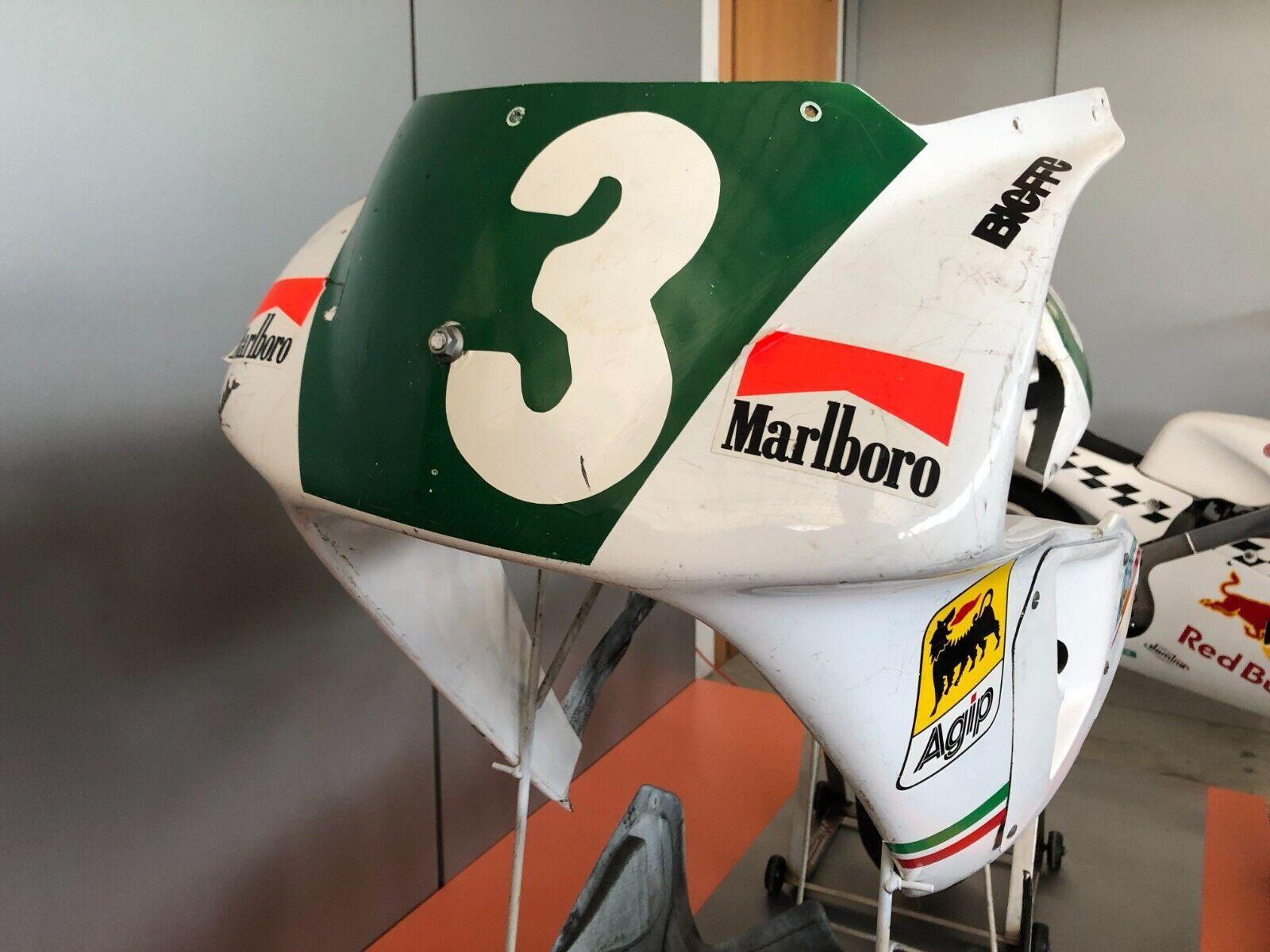 aprilia set carene carbonio piu ruota originali moto gp - team aprilia 250 anno 1991 - foto 4