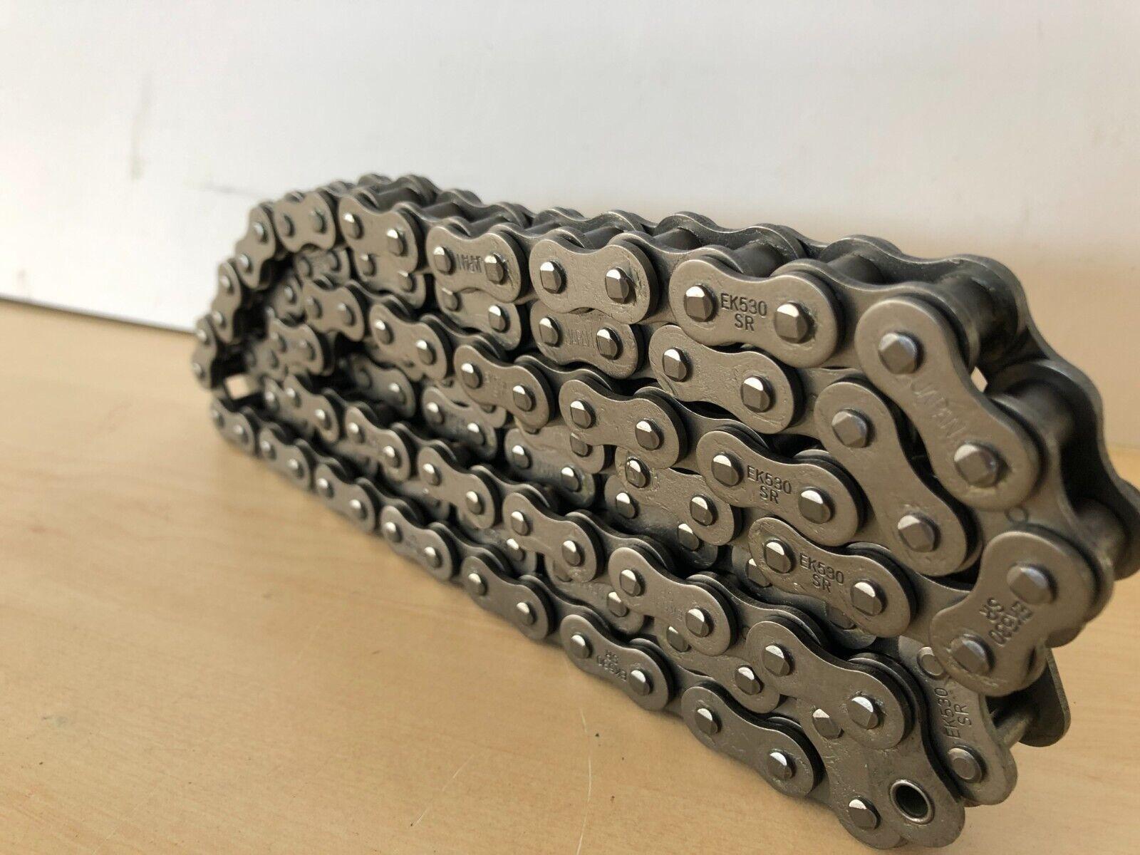 catena moto senza o-ring passo 530 ek motorcycle chain ek530sr - foto 1